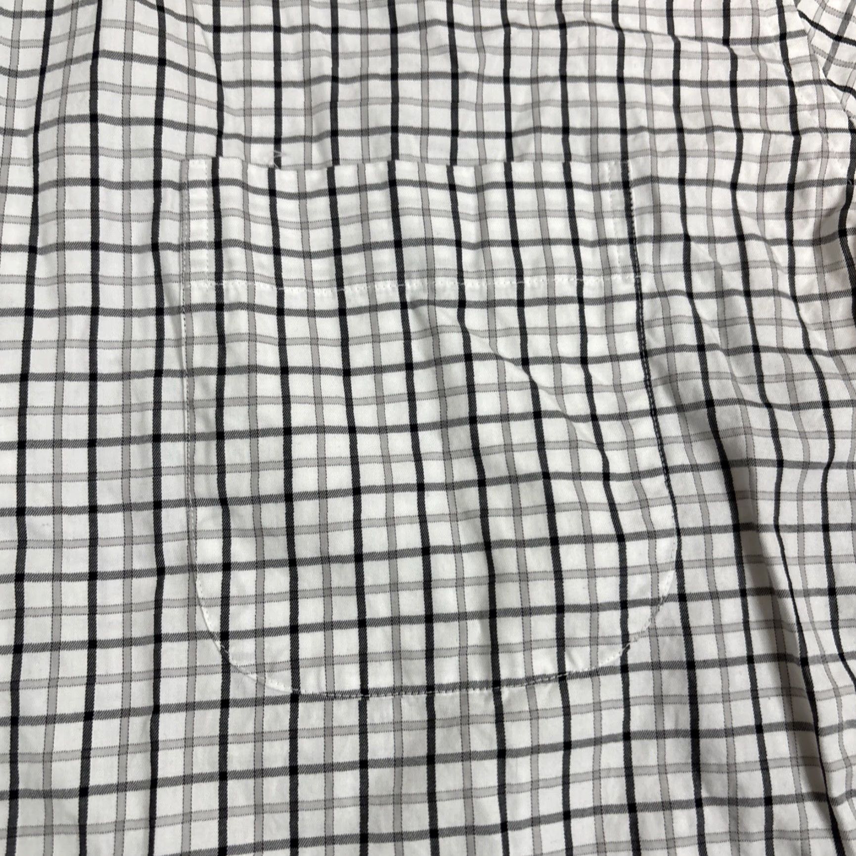 Peter Millar VINTAGE Peter Millar Button Down Men’s Large White Plaid Longsleeve 100% Cotton Pocket Mens Size US L / EU 52-54 / 3 - 3 Thumbnail