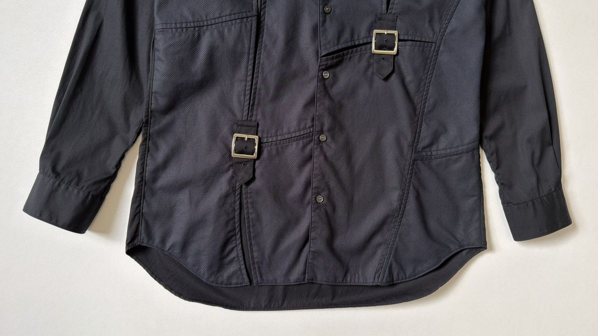 Comme des Garcons Black Patch Work Bondage Strap Shirt Size US M / EU 48-50 / 2 - 11 Thumbnail