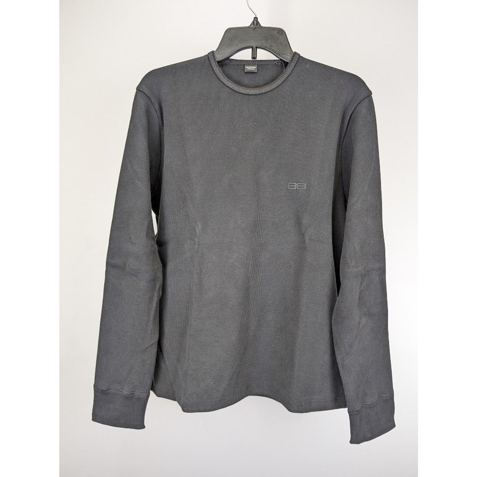 o1rshd1 Ribbed Jersey Stretch E. Long Sleeves Shirt in Black