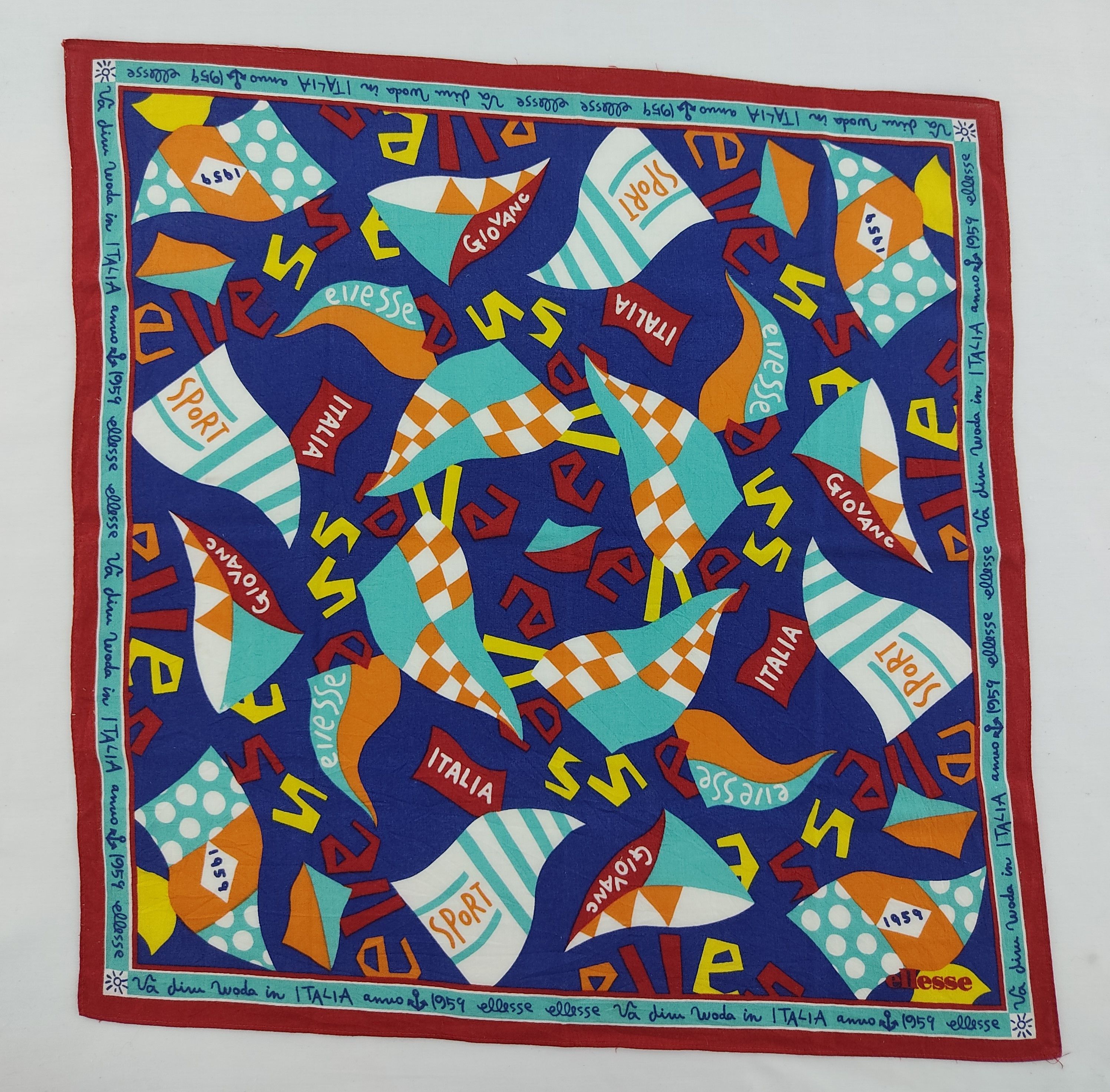 Ellesse × Vintage Vintage Ellesse Handkerchief / Neckwear / Bandana Size ONE SIZE - 3 Thumbnail