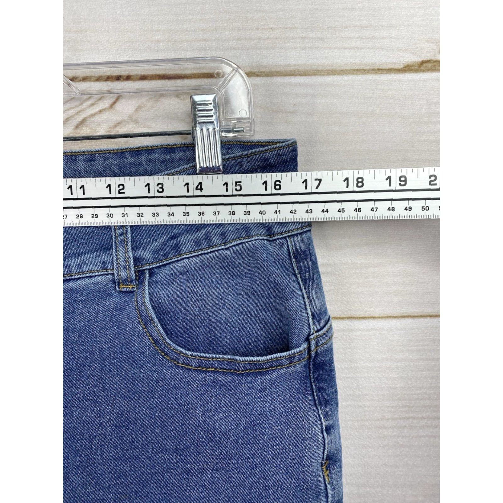 Cider Cider Jeans Womens XL Flare Knee Straps Stretch Denim Grunge Hipster Hippie Y2K Size 26" / US 2 / IT 38 - 6 Thumbnail