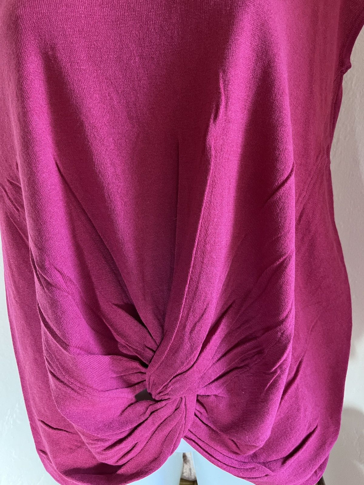 Anthropologie Anthropologie sleeveless pink knitted top with knot detail. Size XS / US 0-2 / IT 36-38 - 4 Thumbnail