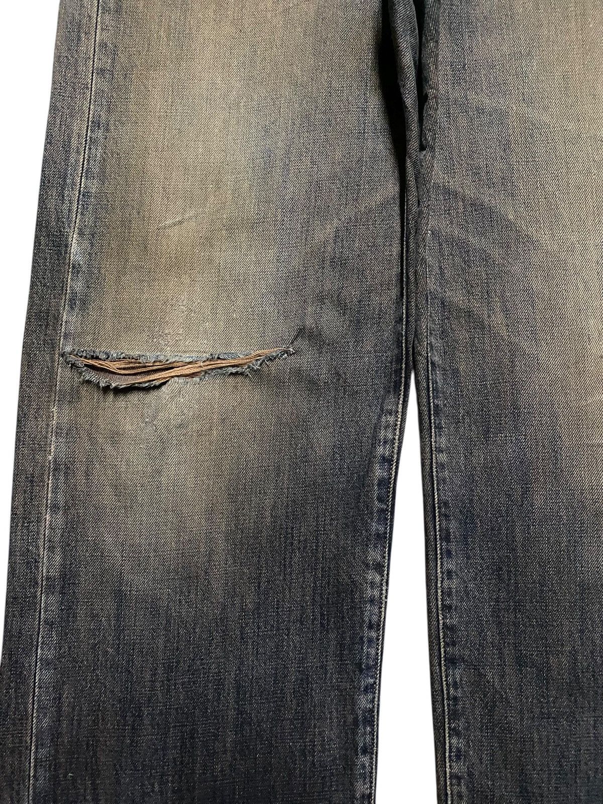 Japanese Brand Vintage Gold Rush Mud Wash Distressed Baggy Jeans Size US 31 - 7 Thumbnail