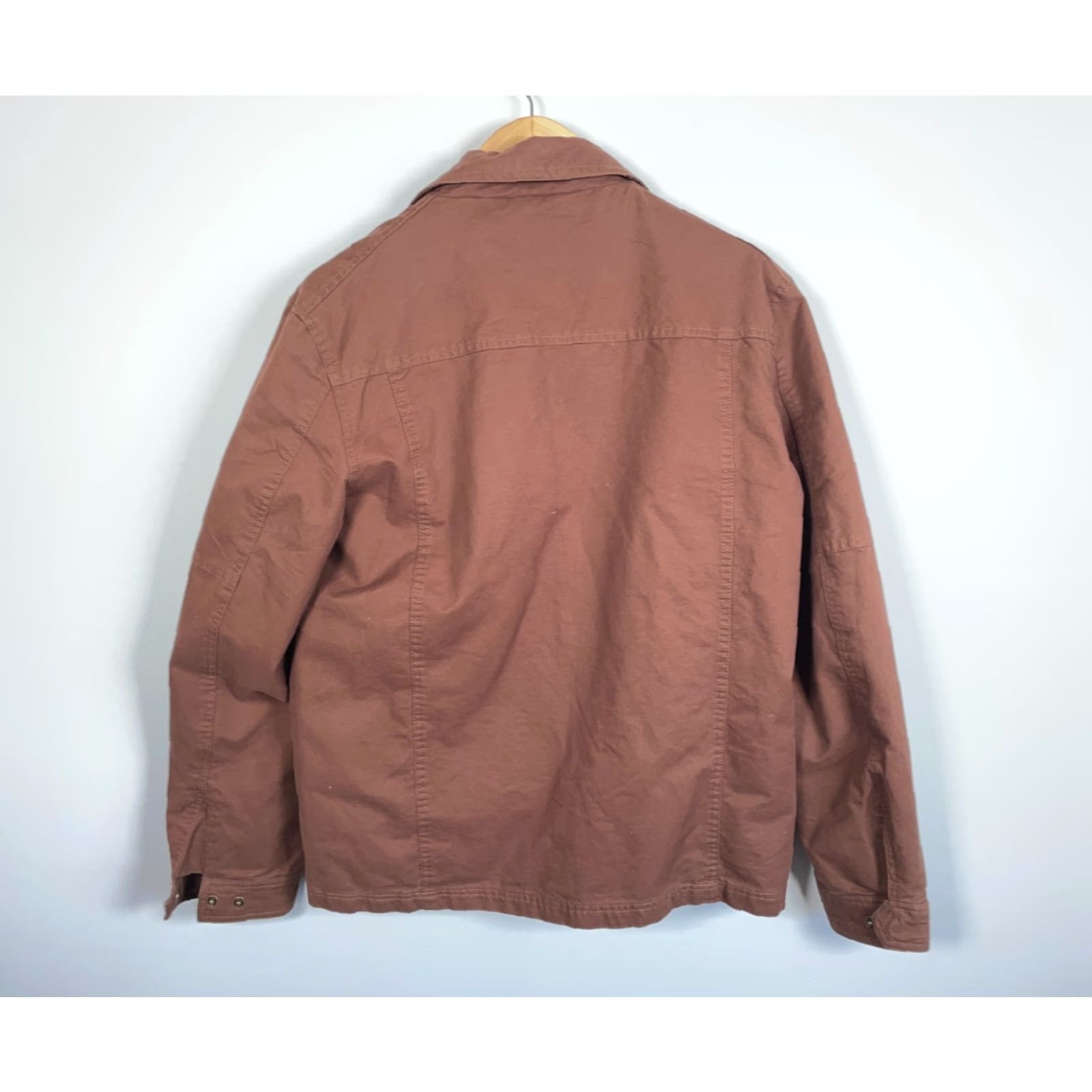 Vintage Wenven Jacket Men's Medium Brown Military Coat Cotton Jacket Short Zip Full Zip Pockets Vintage: No Size US M / EU 48-50 / 2 - 2 Thumbnail