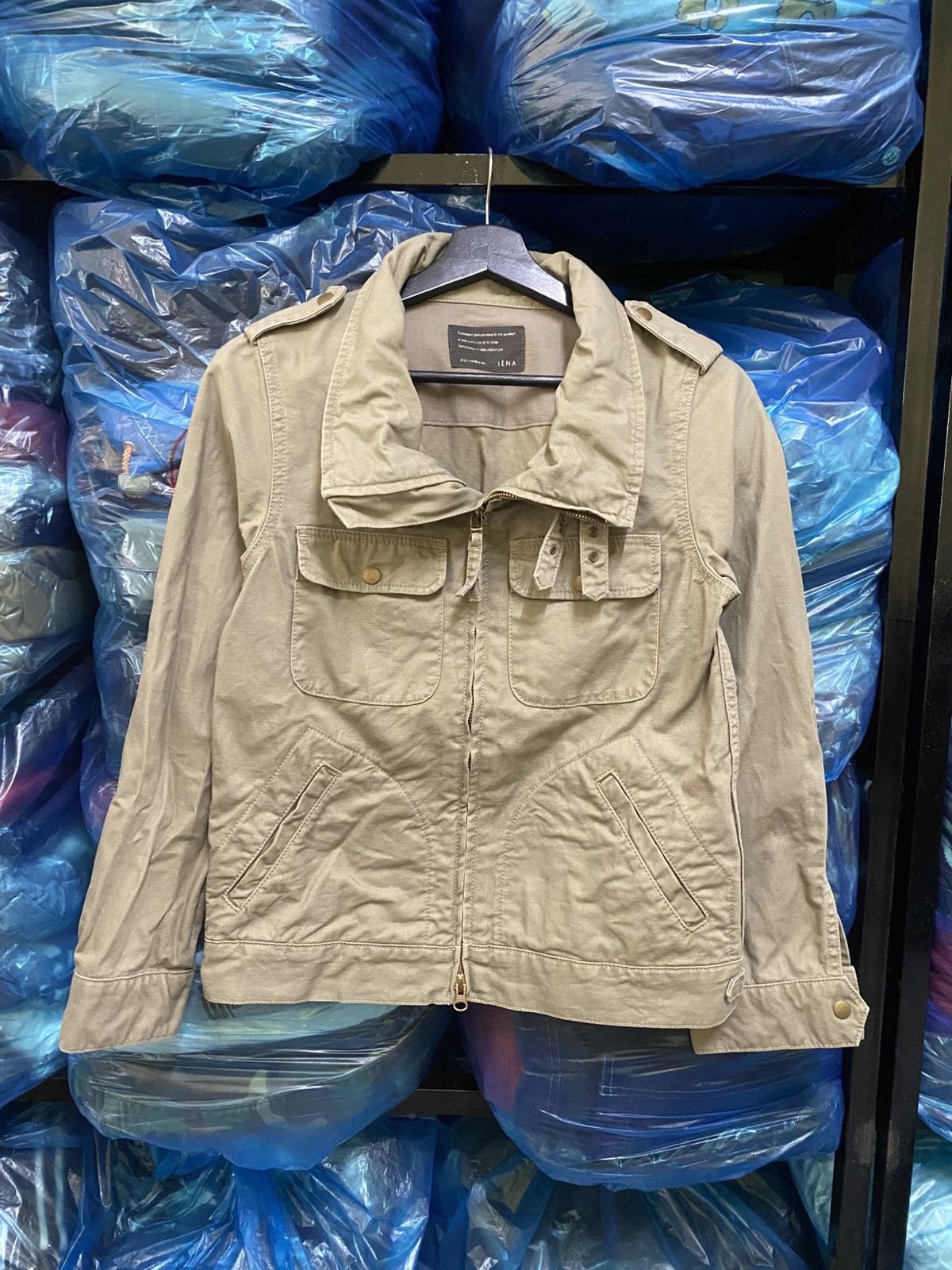 Other IENA Paris Khaki Military-Style Lightweight Utility Jacket Size S / US 4 / IT 40 - 1 Thumbnail