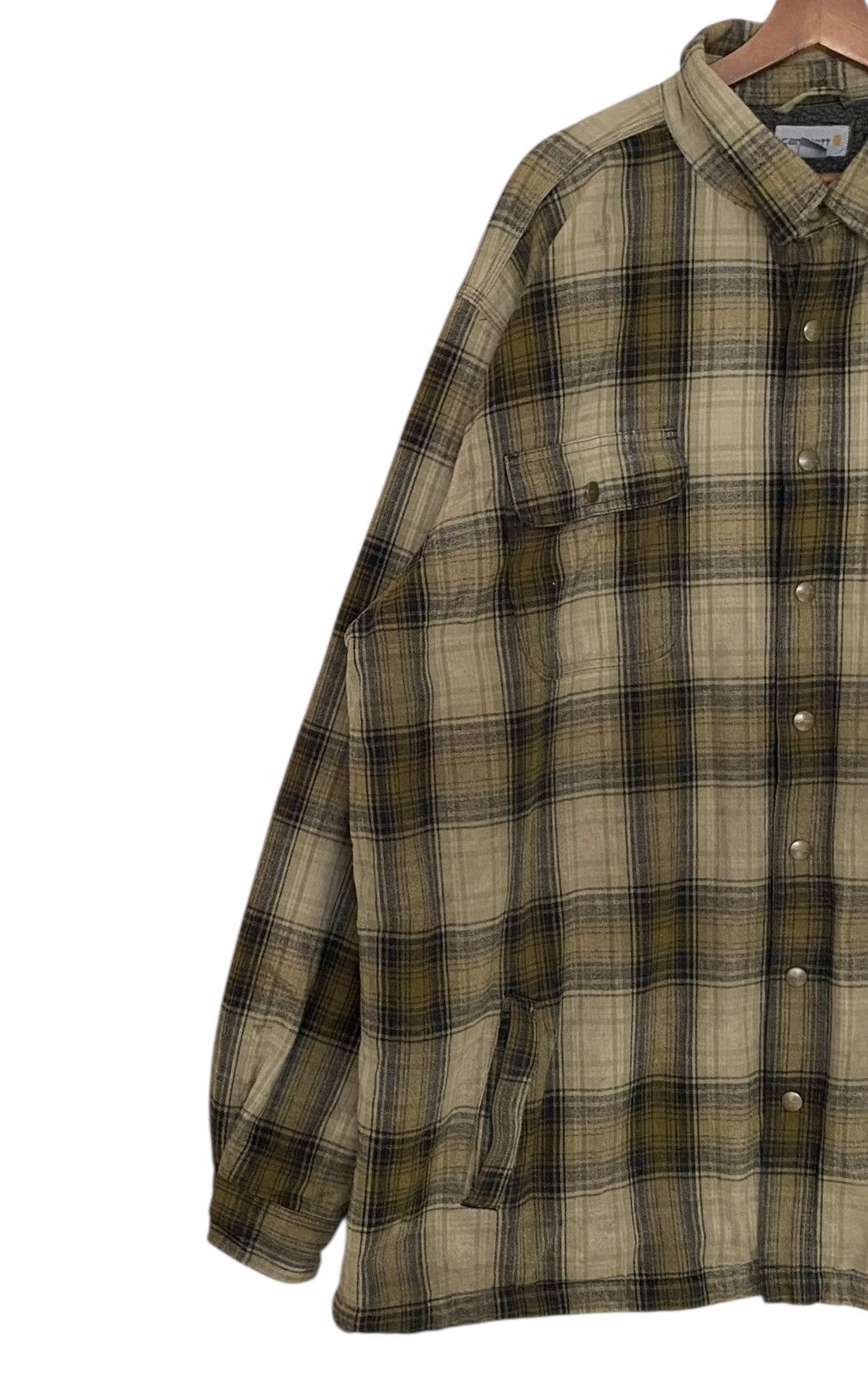 Carhartt × Vintage Vintage Brand Carhartt Fur Flannel Shirt 2000s Size US XXL / EU 58 / 5 - 3 Thumbnail