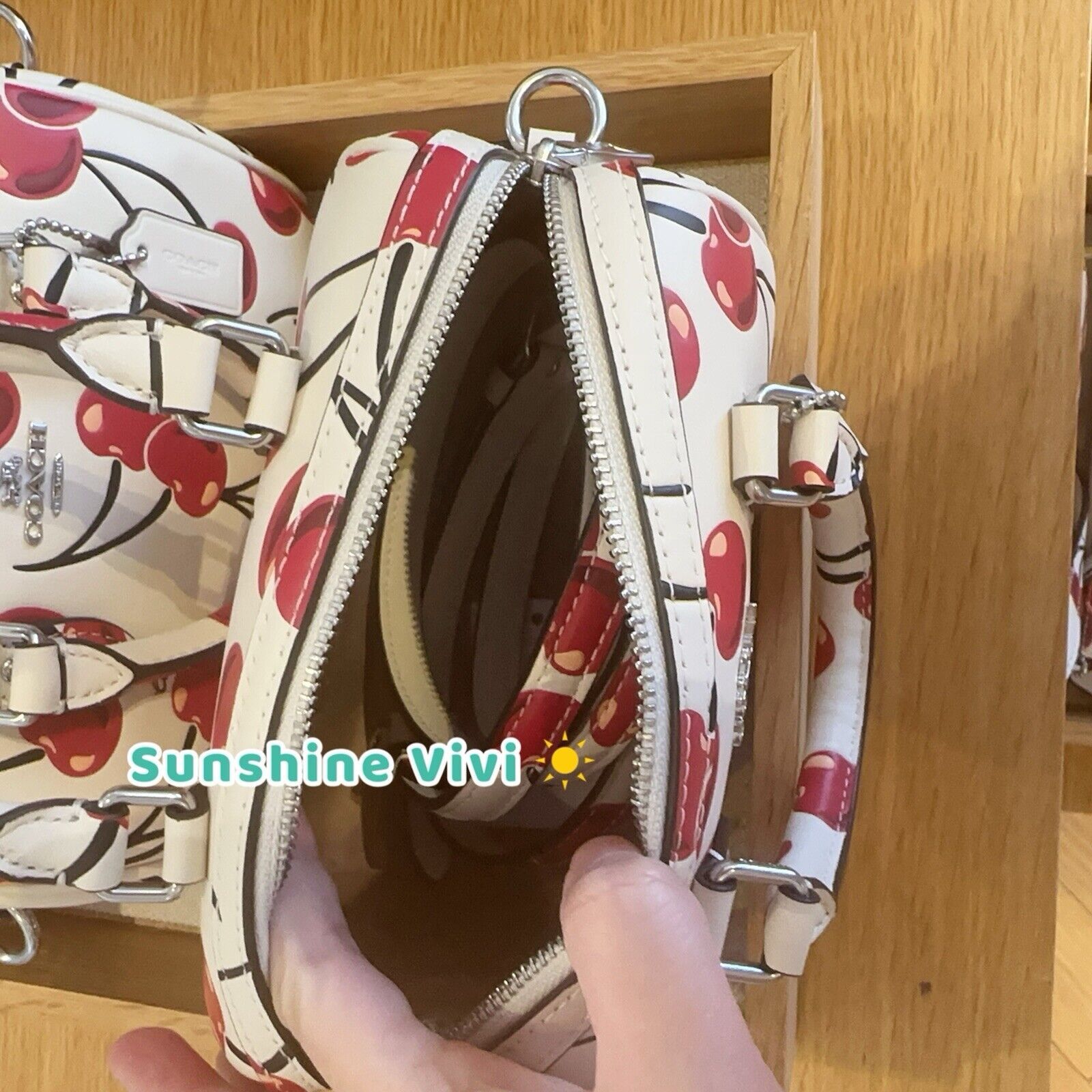 Coach NWT Limited Coach Mini Rowan Crossbody Bag Cherry CY745 Size ONE SIZE - 8 Thumbnail