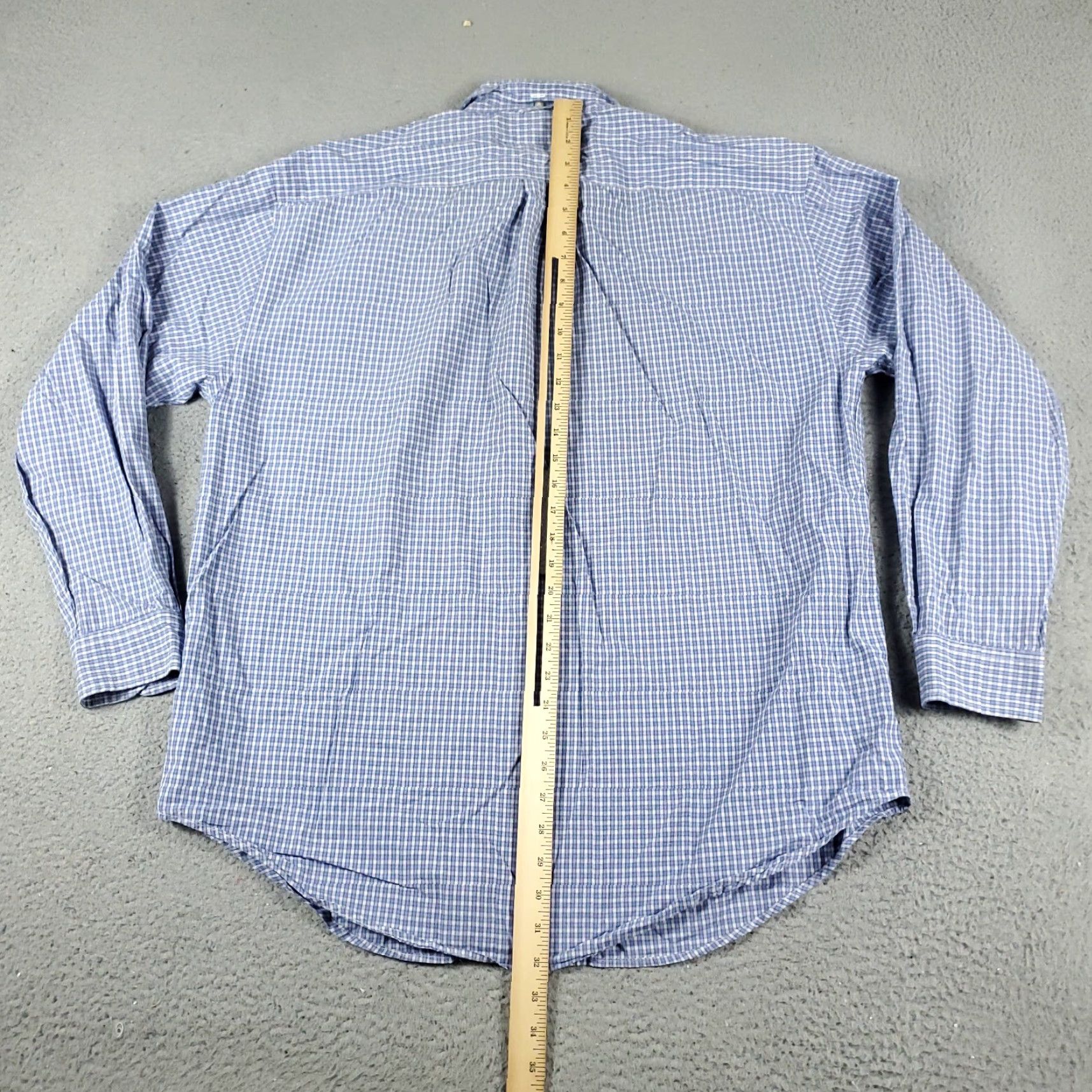 Tommy Hilfiger Tommy Hilfiger Shirt Mens Large Blue Plaid Casual Button Up Long Sleeve Size US L / EU 52-54 / 3 - 4 Thumbnail