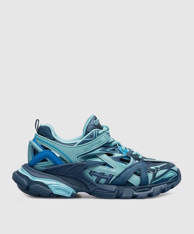 Balenciaga o1s1rm0525 KIDS Track.2 Sneakers in Blue Size US 5 / EU 37 - 3 Thumbnail