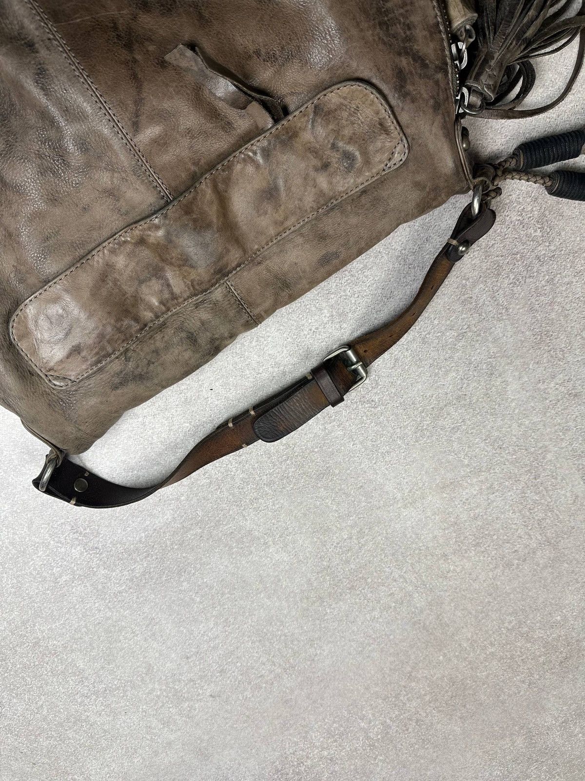 Allsaints Vintage Allsaints Genuine Leather Jack's Place Bag Y2K Size ONE SIZE - 4 Thumbnail