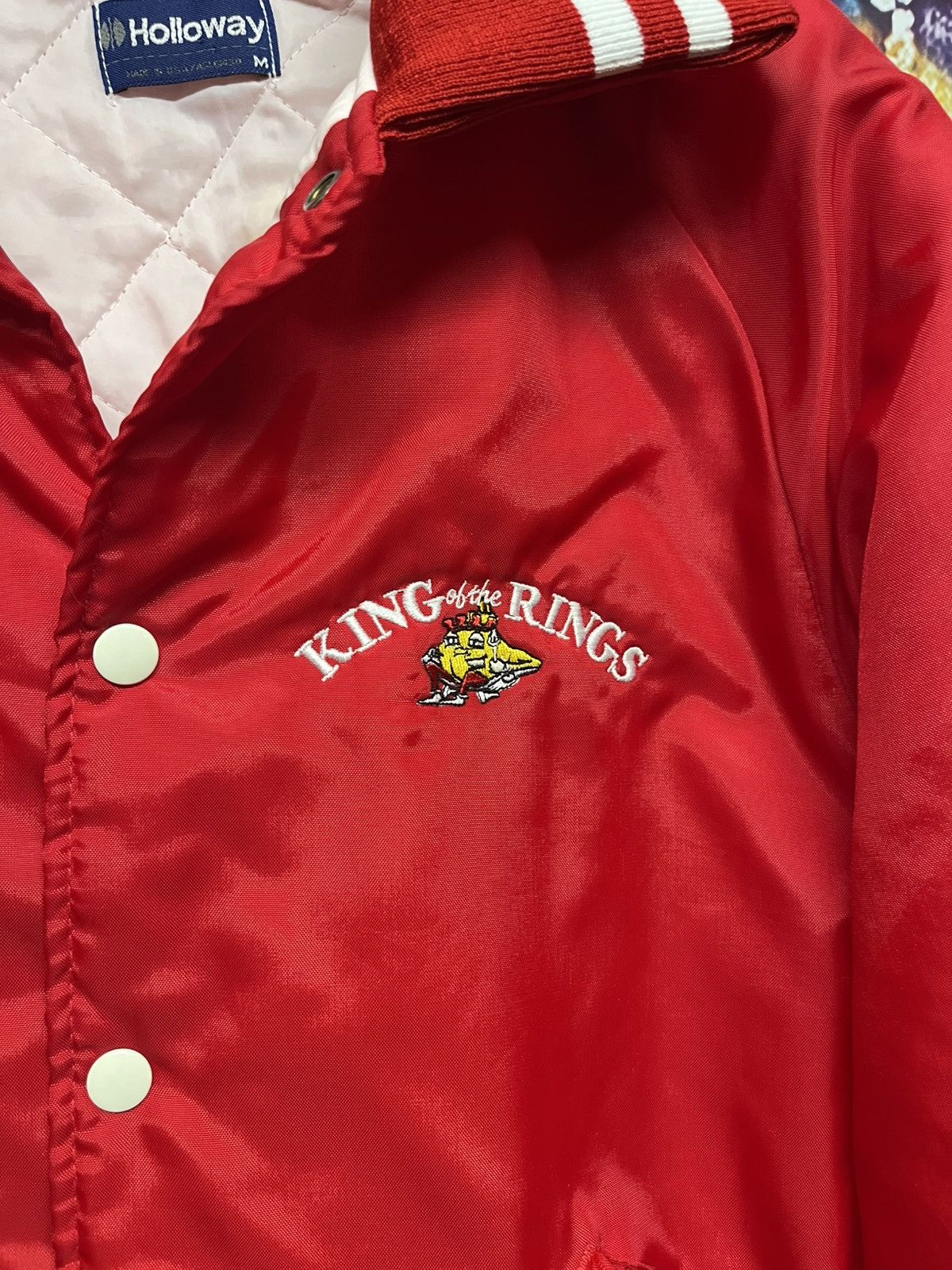 Holloway × Vintage Vintage Bomber Jacket M Red Holloway of the Rings Size US M / EU 48-50 / 2 - 5 Thumbnail