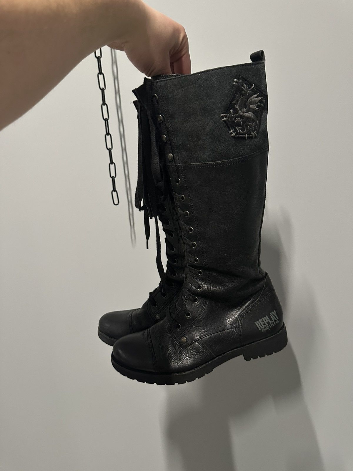 A.S.98 A.S.98 Type Avant Garde Leather High Boots Gothic Punk Size US 8 / IT 38 - 2 Thumbnail
