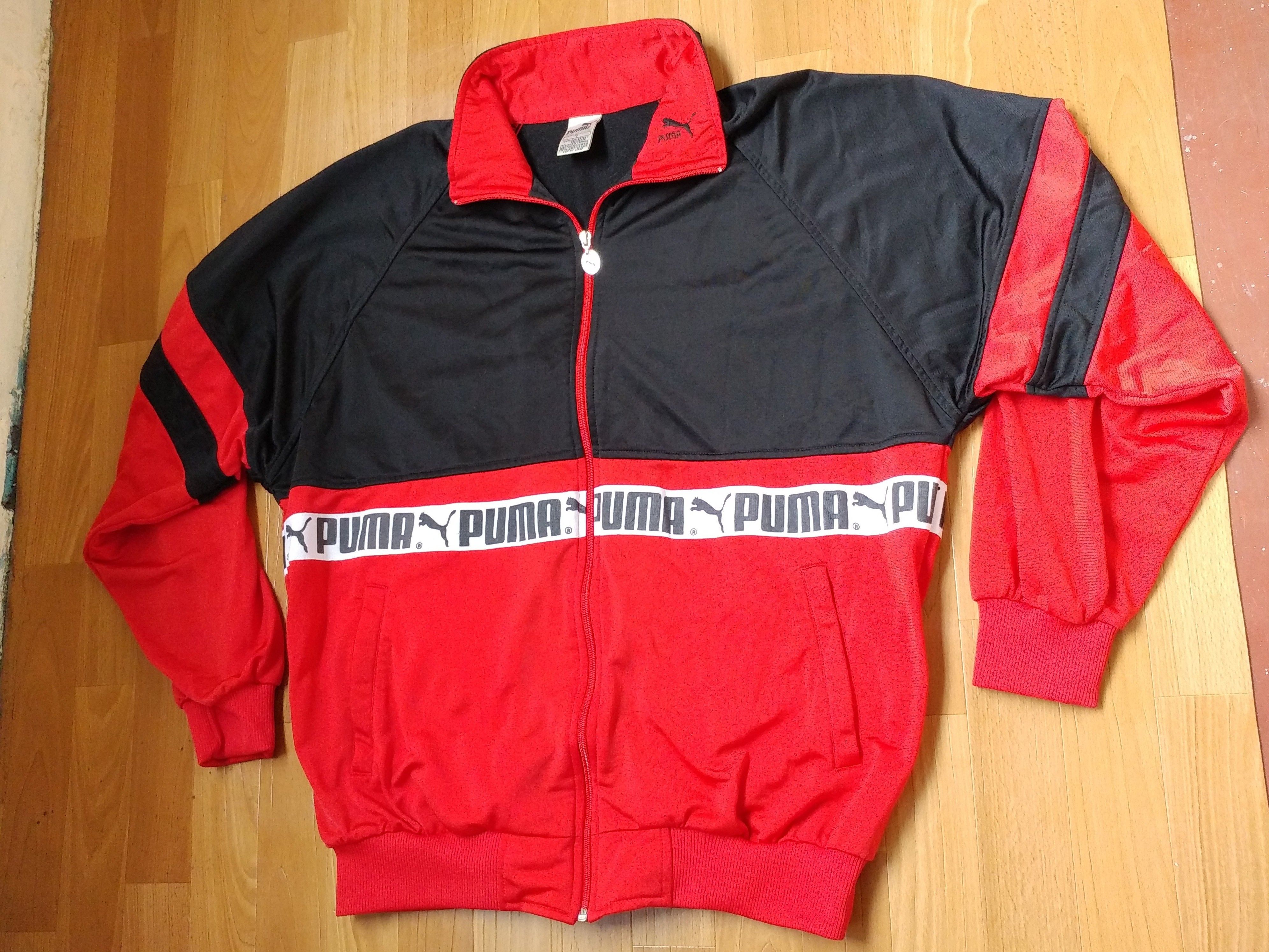 Puma × Vintage PUMA jacket, vintage track top 90s hip-hop clothing, 1990s L Size US L / EU 52-54 / 3 - 2 Thumbnail