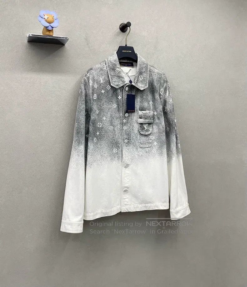 Louis Vuitton Louis Vuitton Grey and white color-block starry sky denim Size US L / EU 52-54 / 3 - 3 Thumbnail