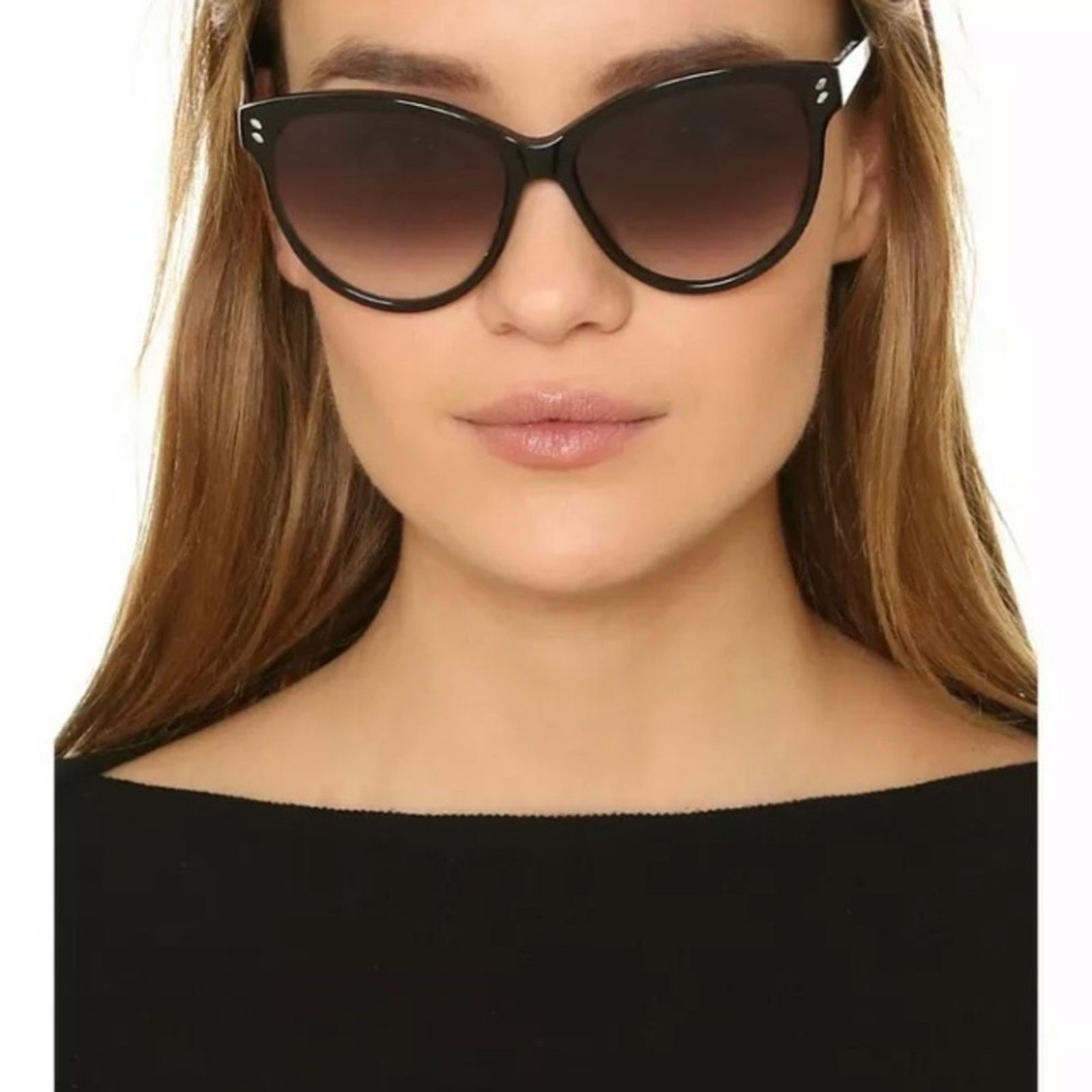 Stella McCartney Stella McCartney black cat eye sunglasses oversized 57mm Size ONE SIZE - 2 Thumbnail