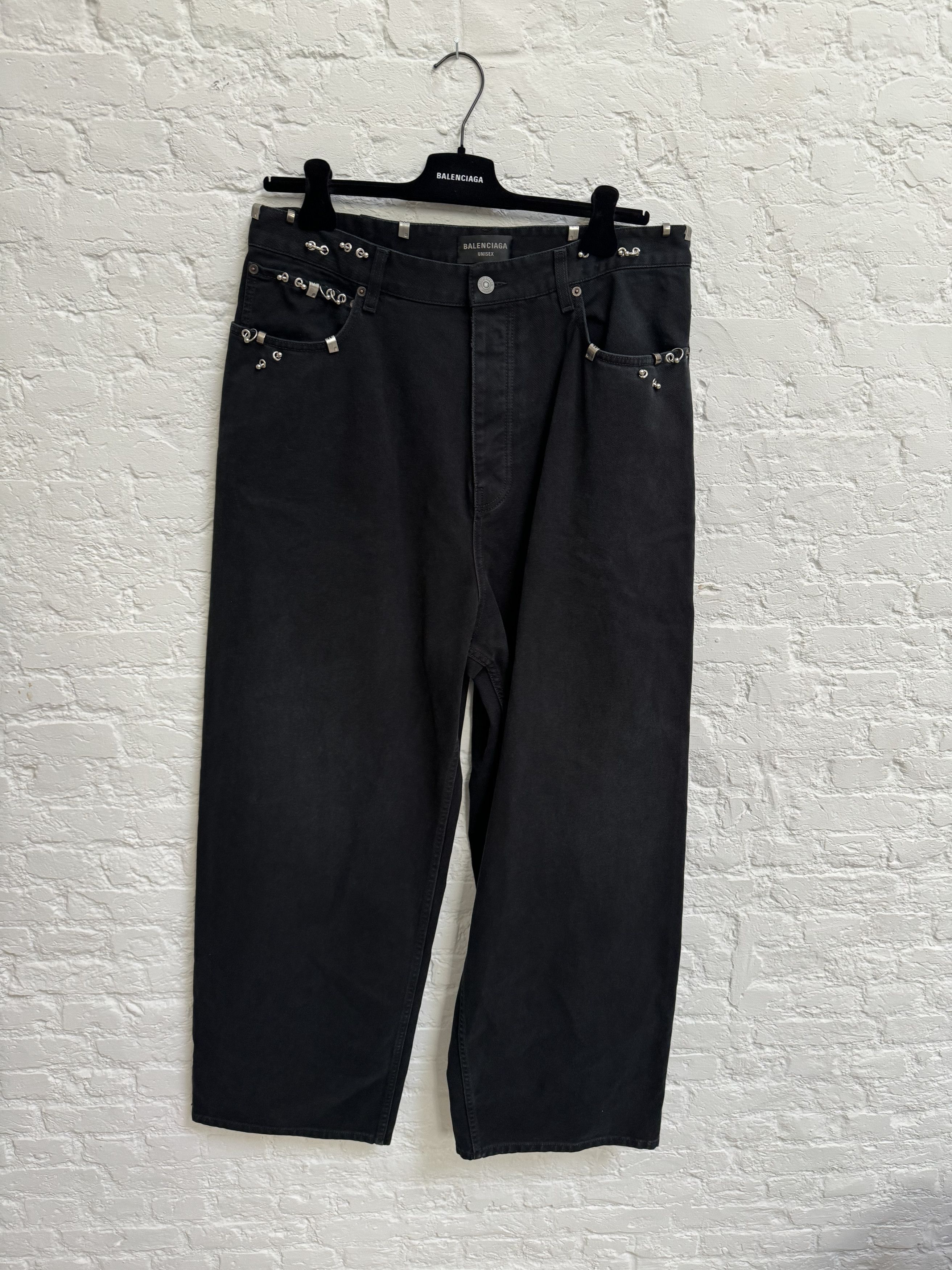 image of Balenciaga Priced Denim Size L in Black, Men's