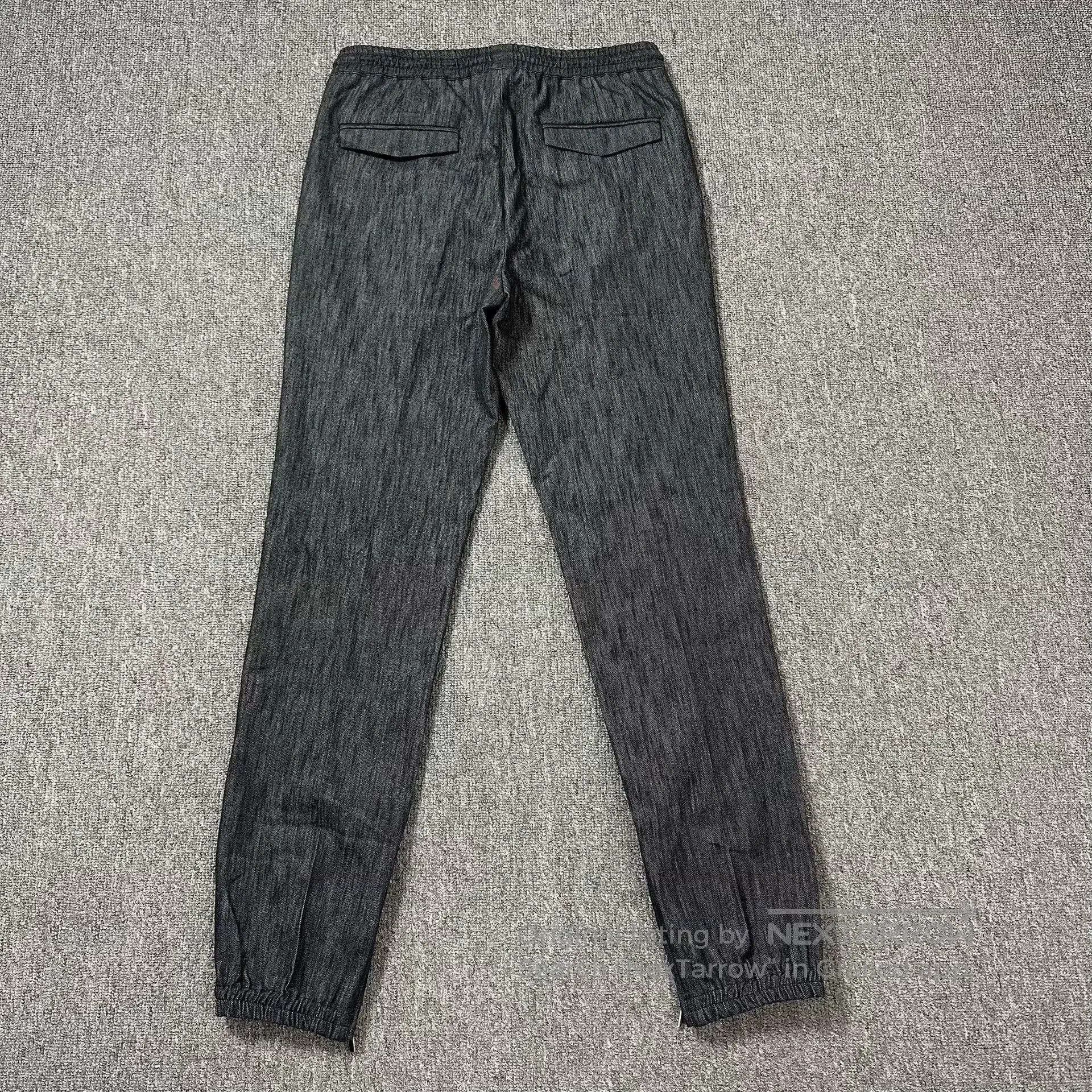 Dior Dior Gray Denim Side Zip Drawstring Pants. Size US 28 / EU 44 - 5 Thumbnail