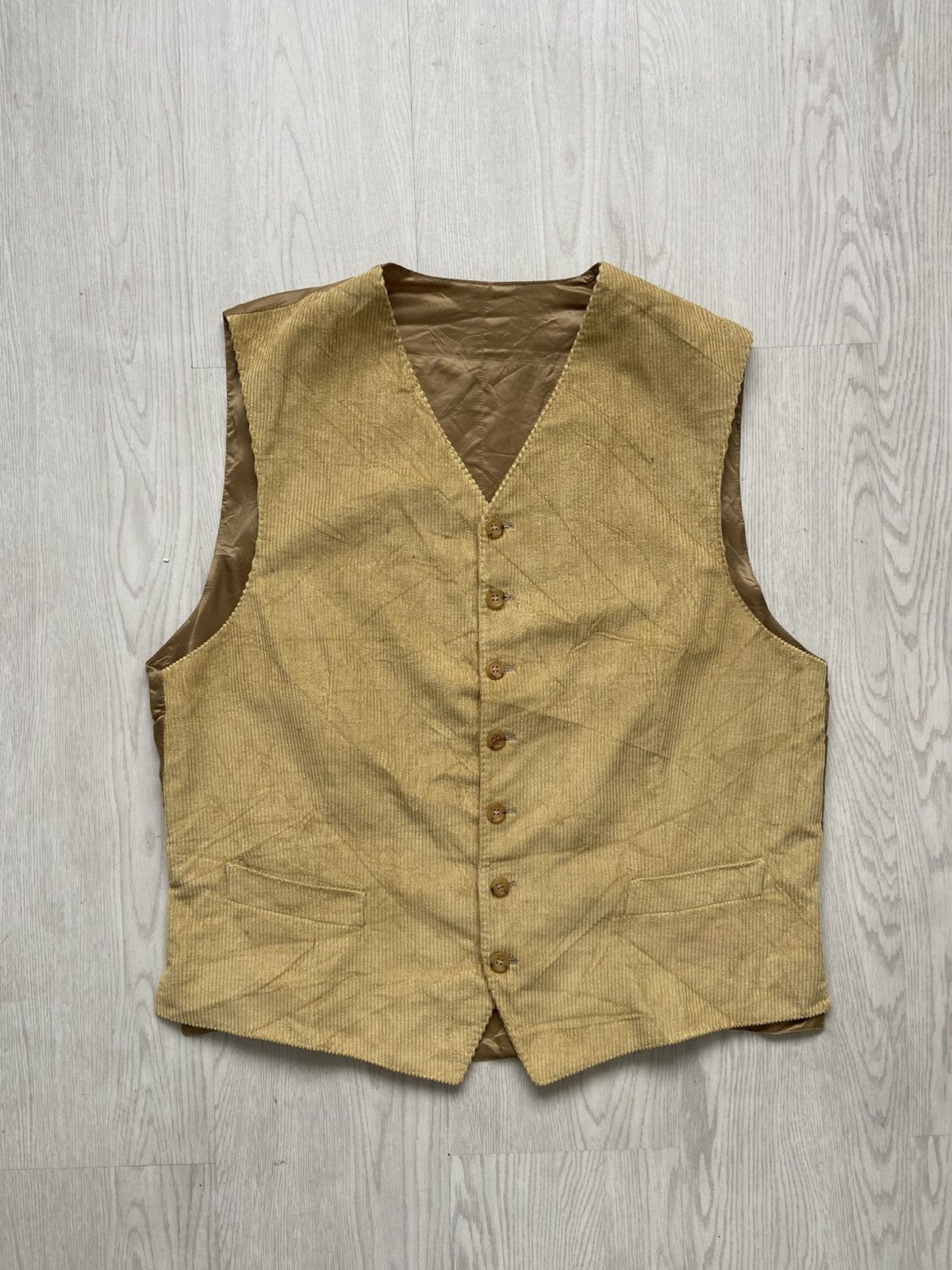 2000's Celine Homme By Hedi Slimane Rayon Corduroy Vest