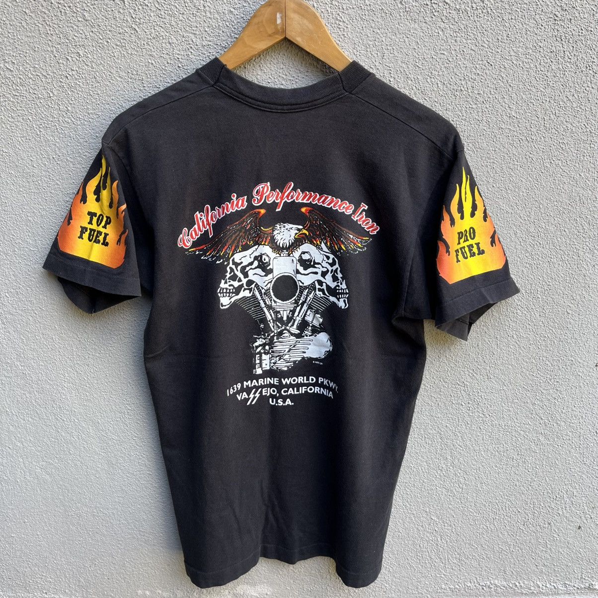 Vintage Vintage rare 90s HARLEY DAVIDSON frisco choppers flame tee Size US M / EU 48-50 / 2 - 3 Thumbnail