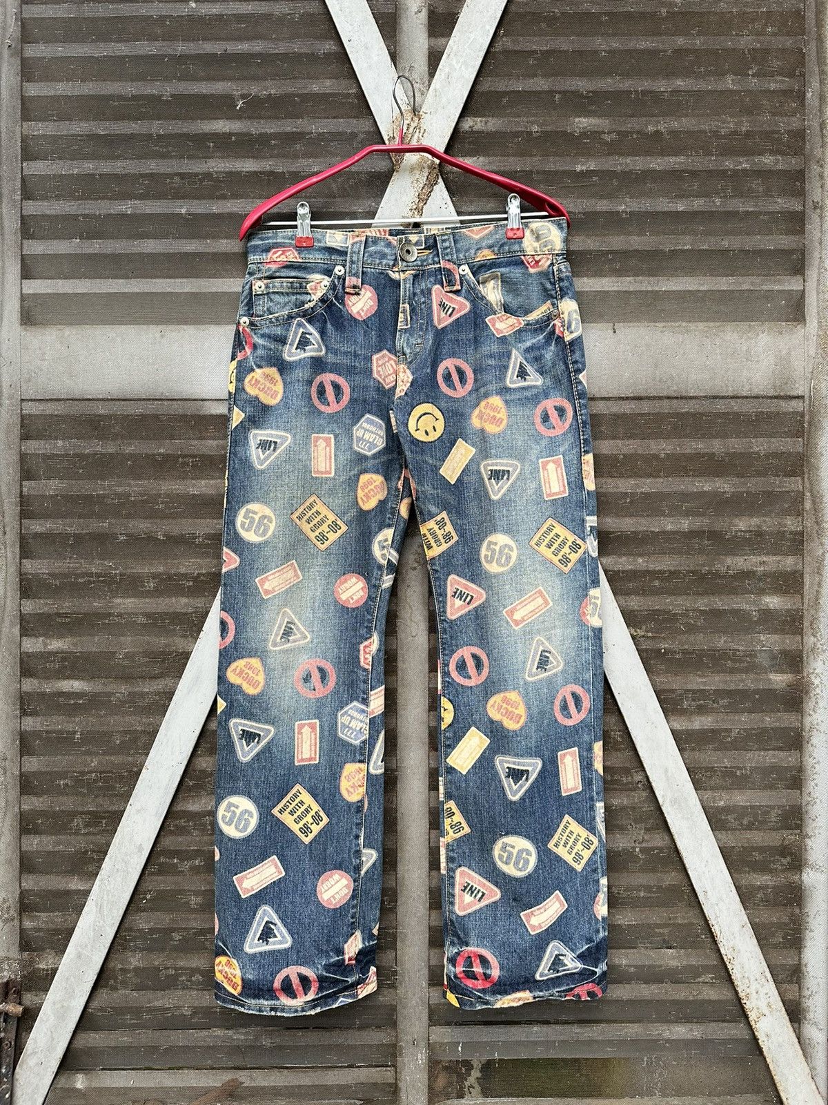 Vintage Vintage Co&Lu Fully Patchwork Print Denim (Woman) Size US 30 / EU 46 - 2 Thumbnail