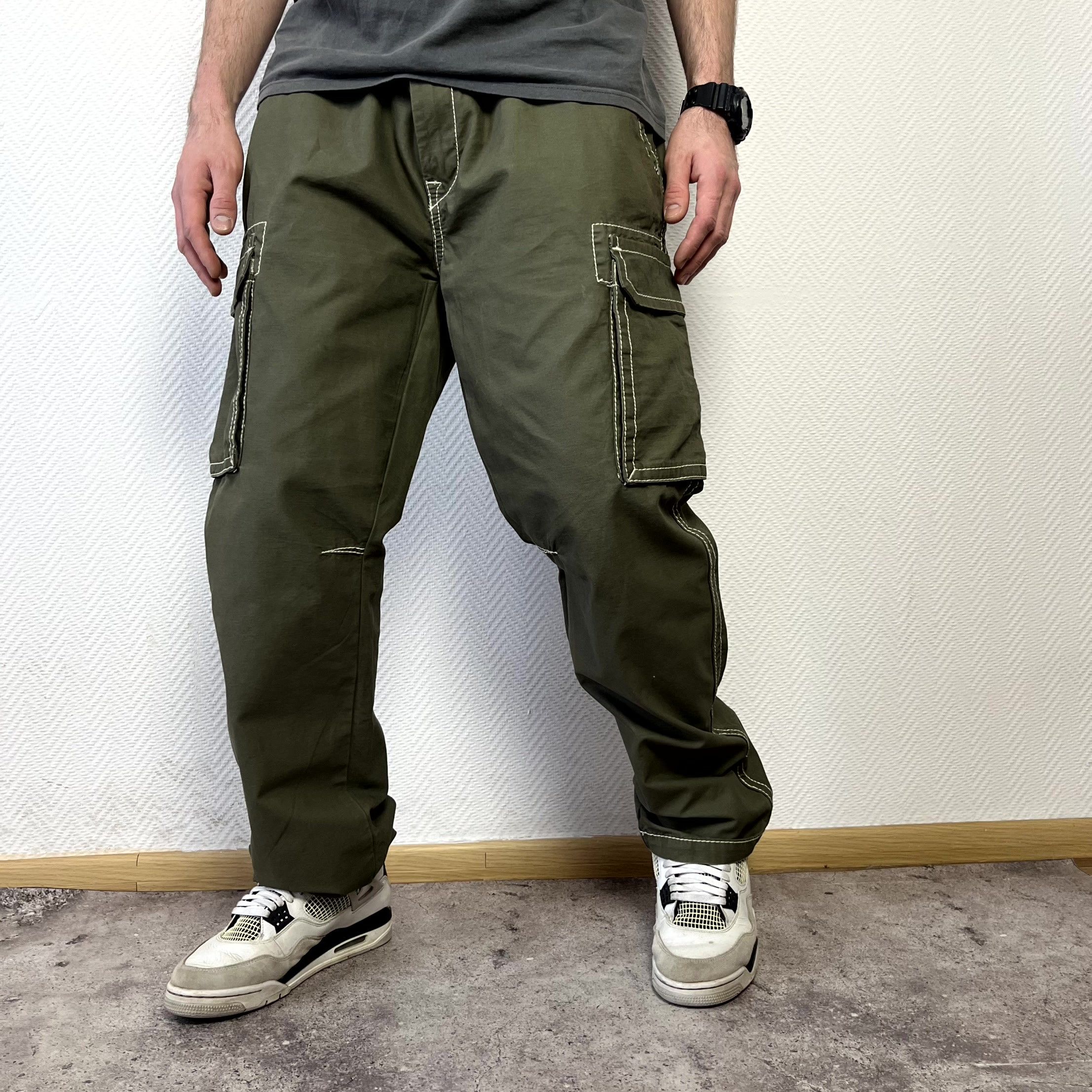 True Religion True Religion Cargo Green Khaki Pants Big T Size 38 2XL Size US 38 / EU 54 - 12 Thumbnail