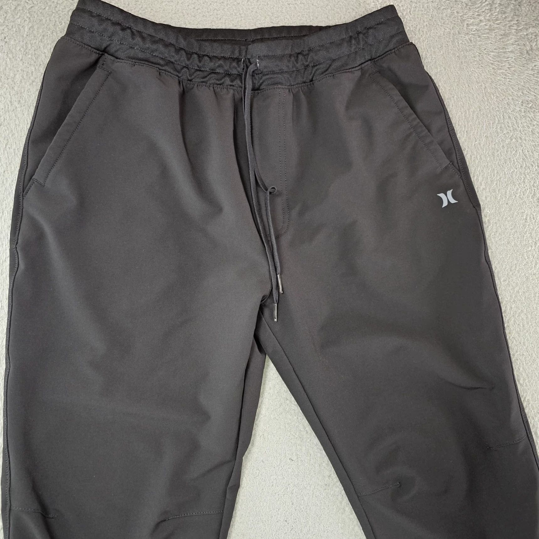Hurley Hurley Pants Mens Large Black Athletic Joggers Drawstring Stretch HFA23SMB-07255 Size US 33 - 2 Thumbnail