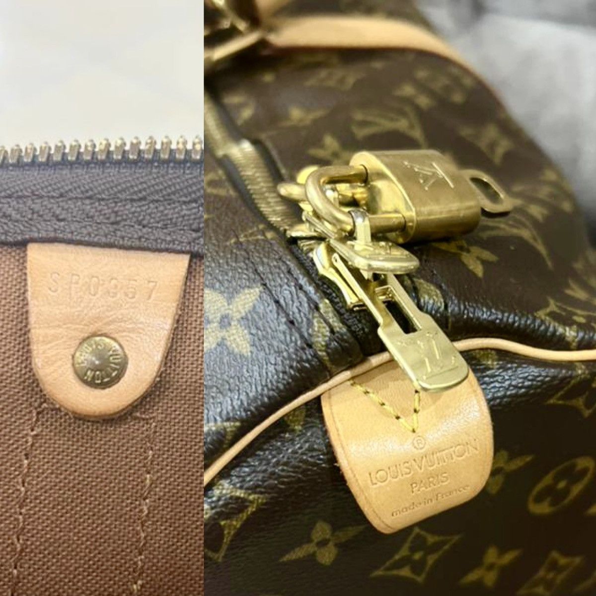 Louis Vuitton LOUIS VUITTON 'KEEPALL 55' Monogram FRANCE SUPERB CONDITION! Size ONE SIZE - 10 Thumbnail
