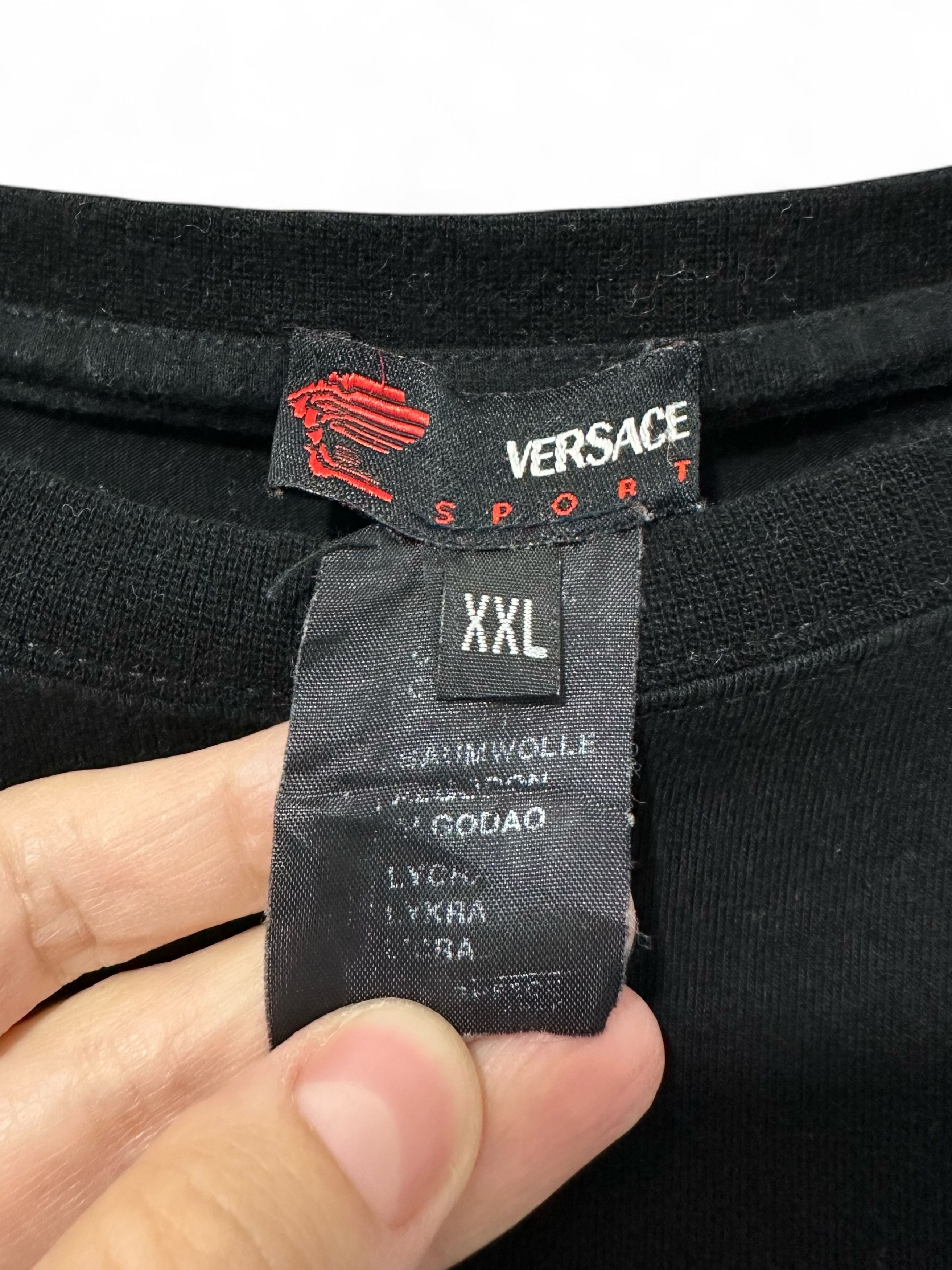 Versace y2k Versace Sport Neon Medusa Black Long Sleeve Muscle Fit Size US XXL / EU 58 / 5 - 8 Thumbnail