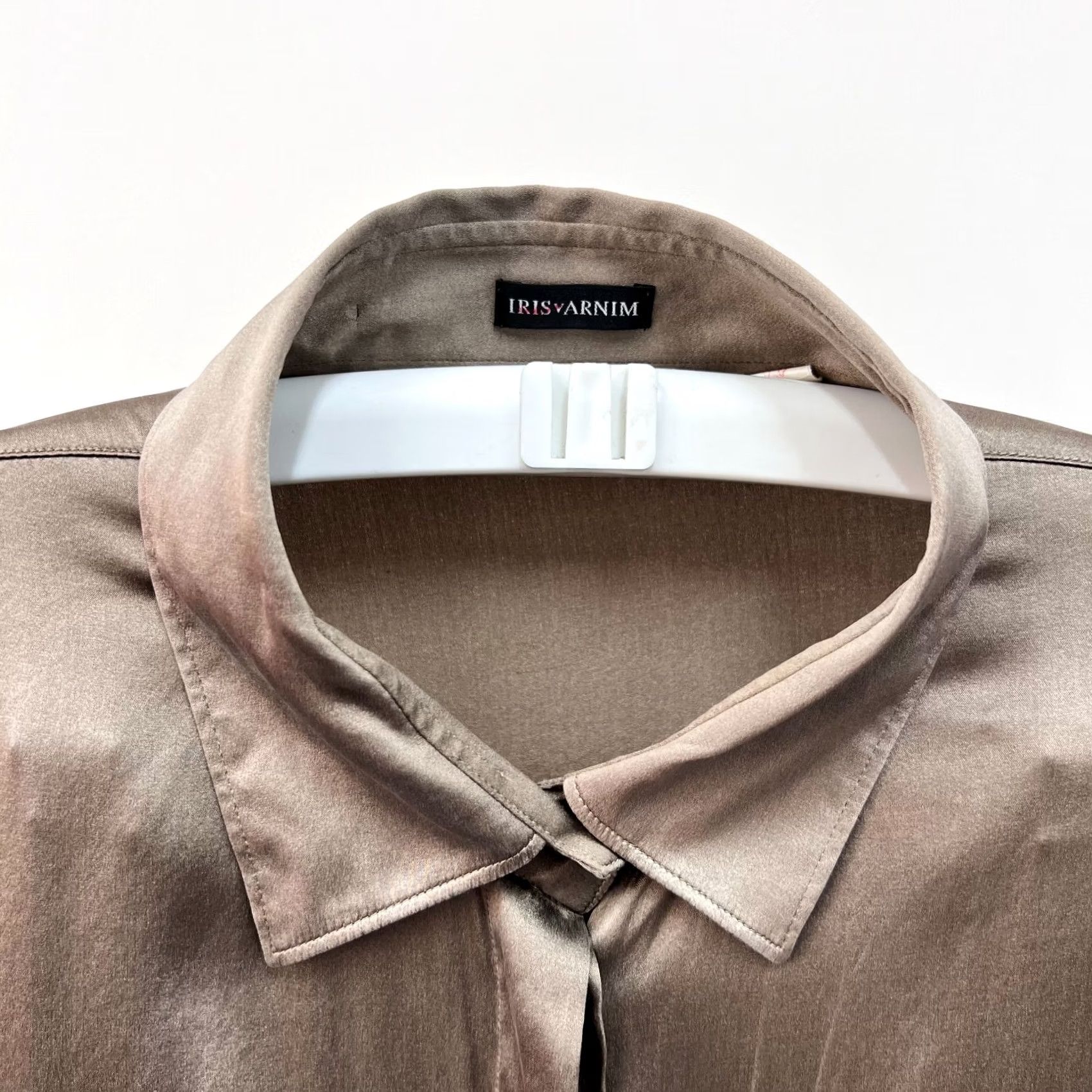Vintage Iris Von Arnim Silk Blouse Shirt Long Sleeve Size 42 Regular Women L Silk Blouse Shirt Long Sleeve 42 L Size M / US 6-8 / IT 42-44 - 6 Thumbnail