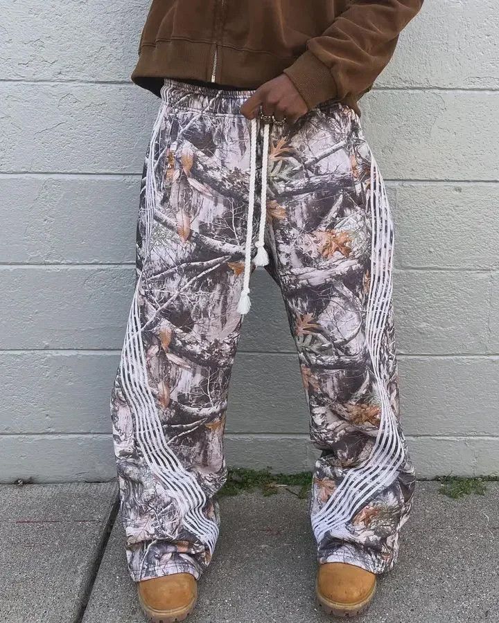 Japanese Brand Streetwear Realtree Camouflage Elastic Waist Baggy Sweatpants Grailed