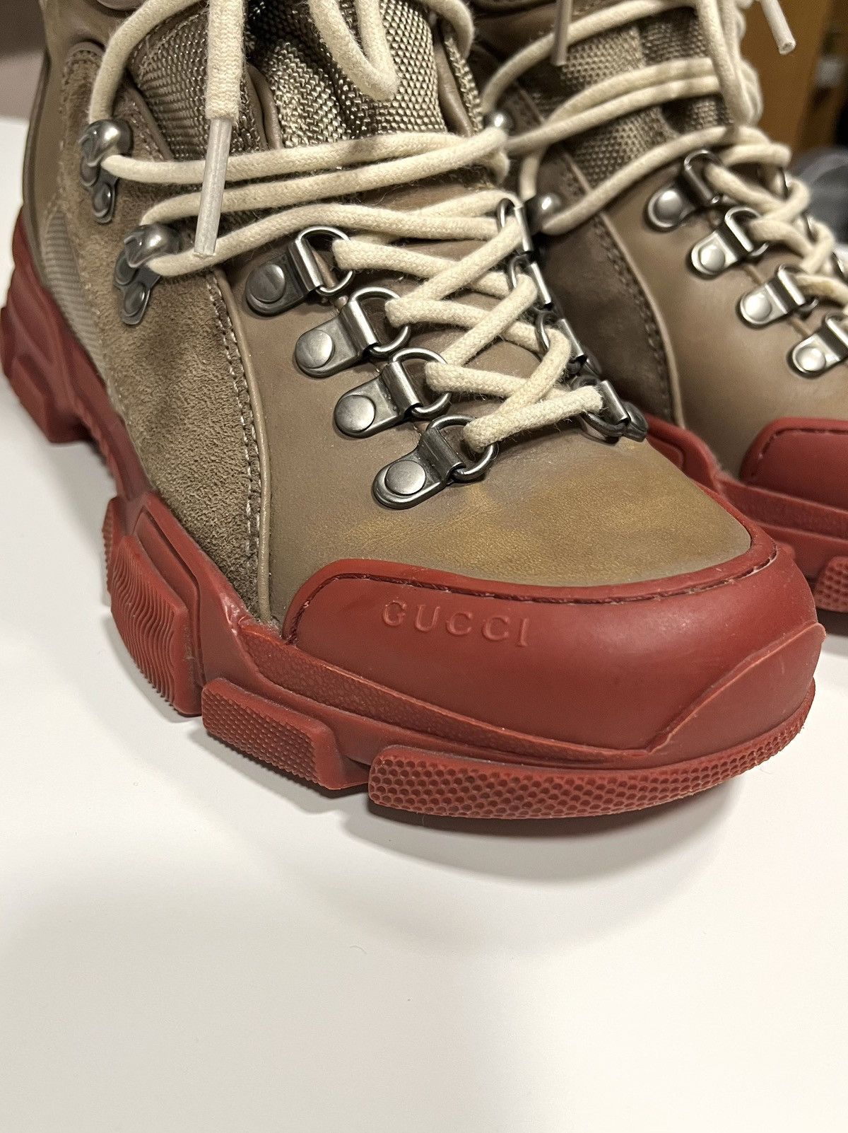 Gucci ★ GUCCI SPORT FLASHTRACK SEGA LOGO RUBBER SNEAKERS Size US 6.5 / IT 36.5 - 4 Thumbnail