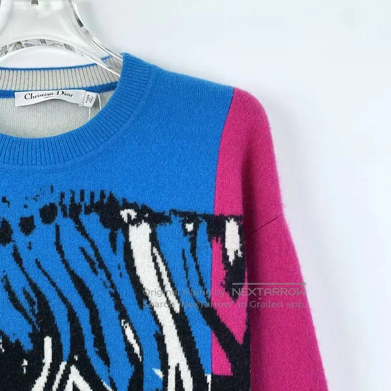 Dior Dior Color Block Cashmere Sweater for Women . Size XS / US 0-2 / IT 36-38 - 3 Thumbnail