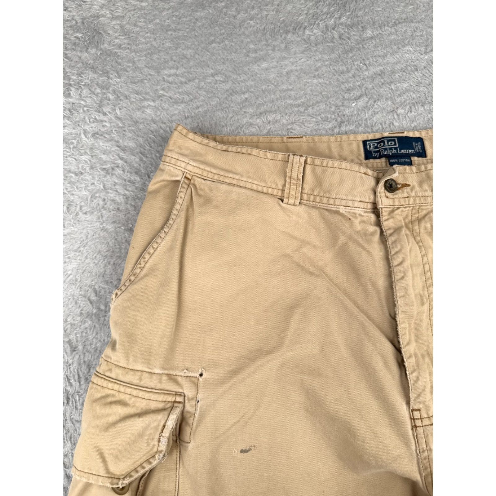 Polo Ralph Lauren Polo Ralph Lauren Shorts Men 36 Beige 100% Cotton Twill Cargo Hiking 36x10 Mens Size US M / EU 48-50 / 2 - 4 Thumbnail