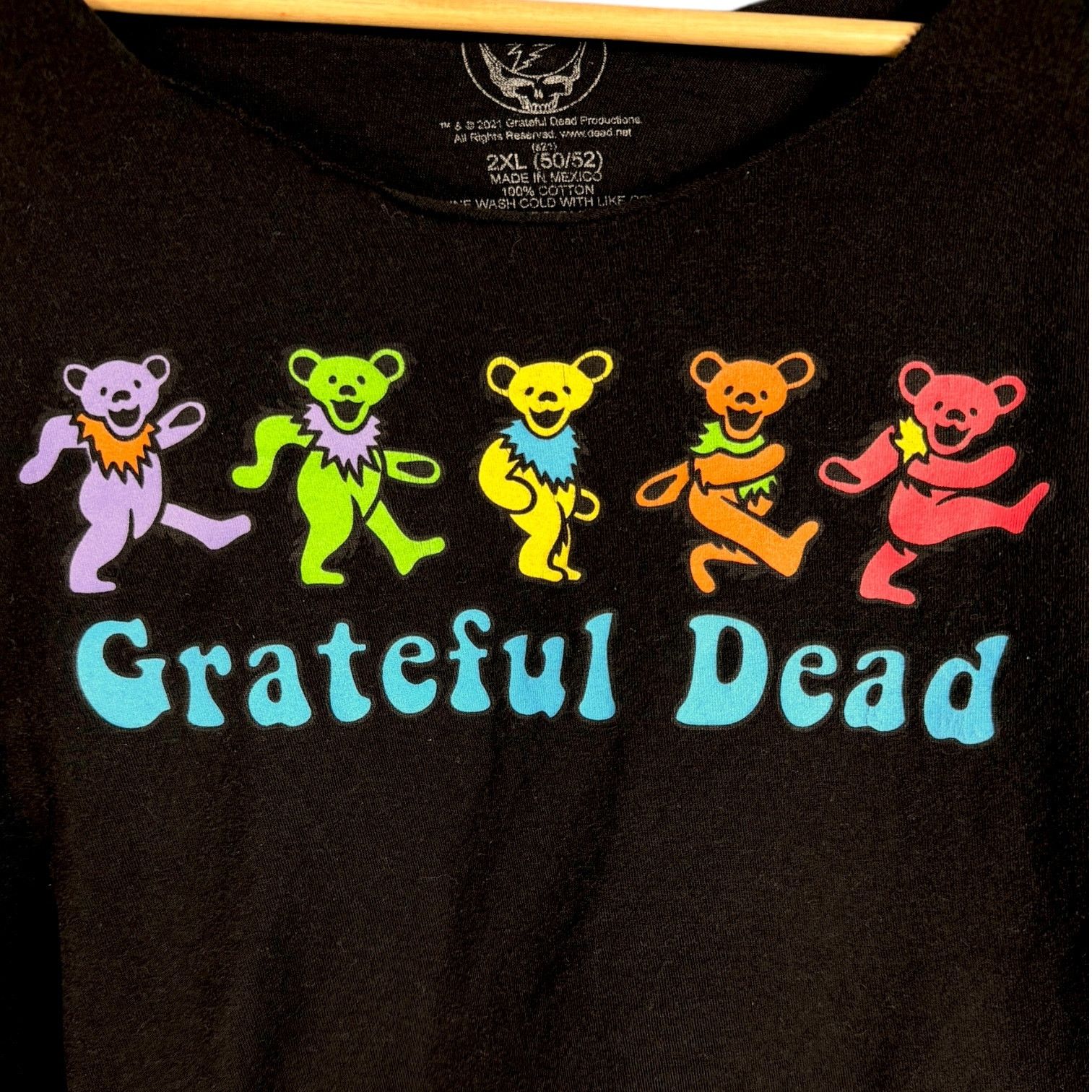 Grateful Dead Women's Grateful Dead Bears Cropped Black T-Shirt - XXL 2X Size XXL / US 16-18 / IT 52-54 - 3 Thumbnail