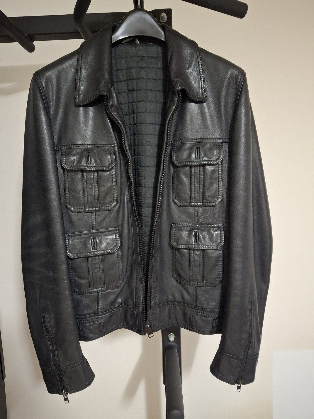 Dior Dior Homme AW07 Four Pocket Leather Jacket | Grailed