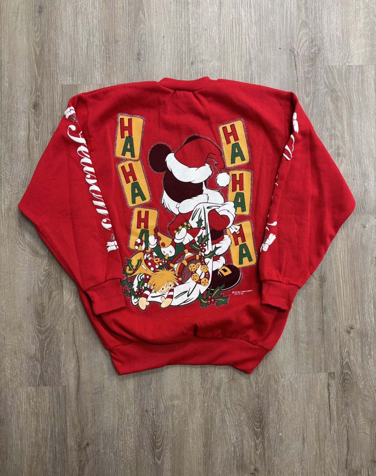 Mickey Mouse Vintage 80s Christmas Mickey Mouse Size M / US 6-8 / IT 42-44 - 3 Thumbnail