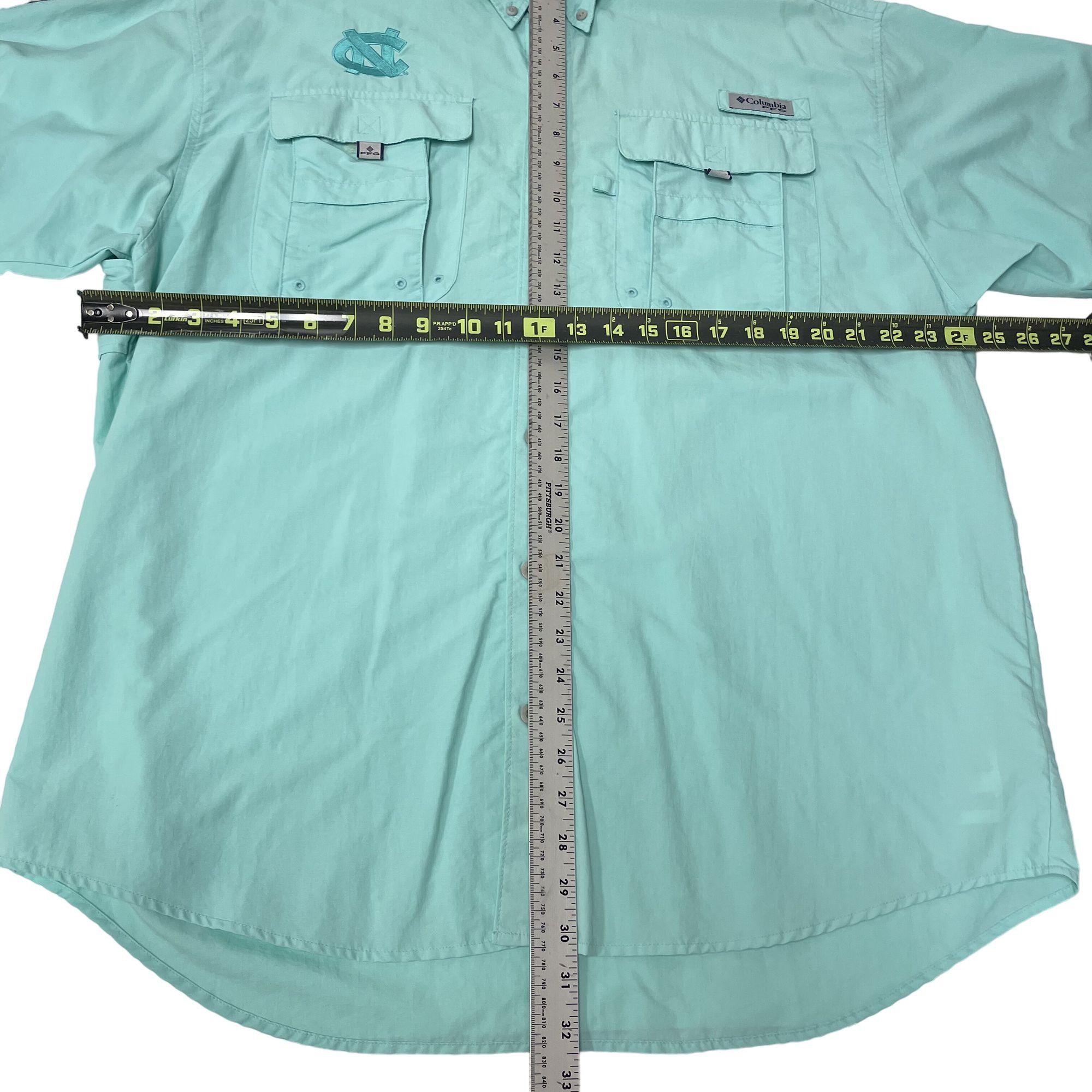 Columbia Columbia Sea Green PFG Pro Fishing VENTED Embroidered Shirt Size US L / EU 52-54 / 3 - 9 Thumbnail