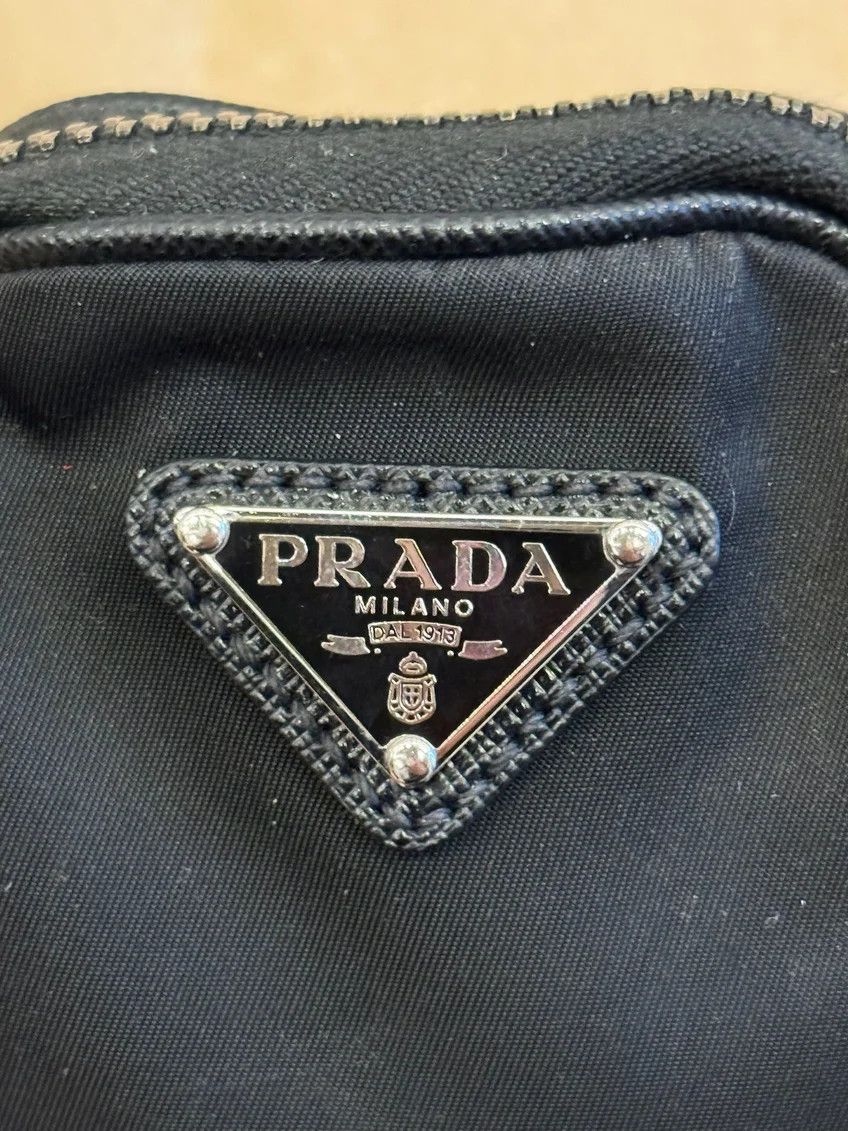 Prada Prada Re-Nylon and Saffiano Leather Shoulder Bag Black Size ONE SIZE - 5 Thumbnail