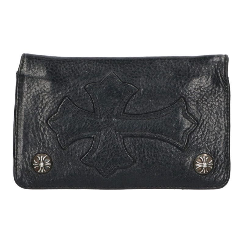 Chrome Hearts Chrome Hearts 1ZIP Cross Patch Leather Wallet Size ONE SIZE - 1 Thumbnail