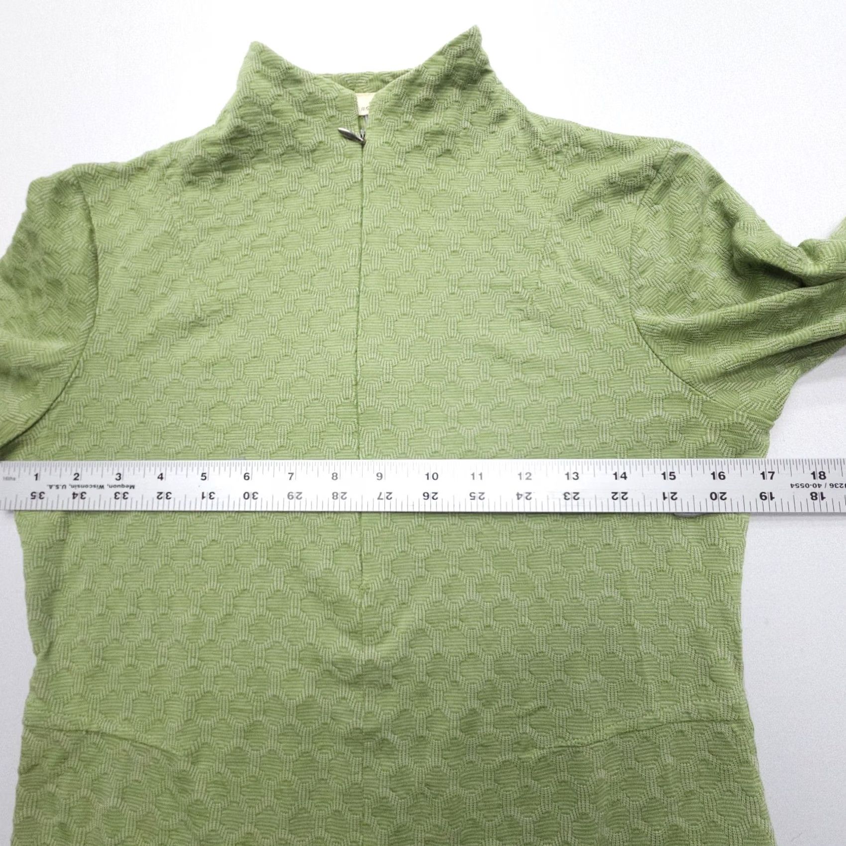 Layer 8 Ibex Merino Wool Half-Zip Pullover Womens Small Green Mid Layer Hiking Outdoor Size S / US 4 / IT 40 - 6 Thumbnail