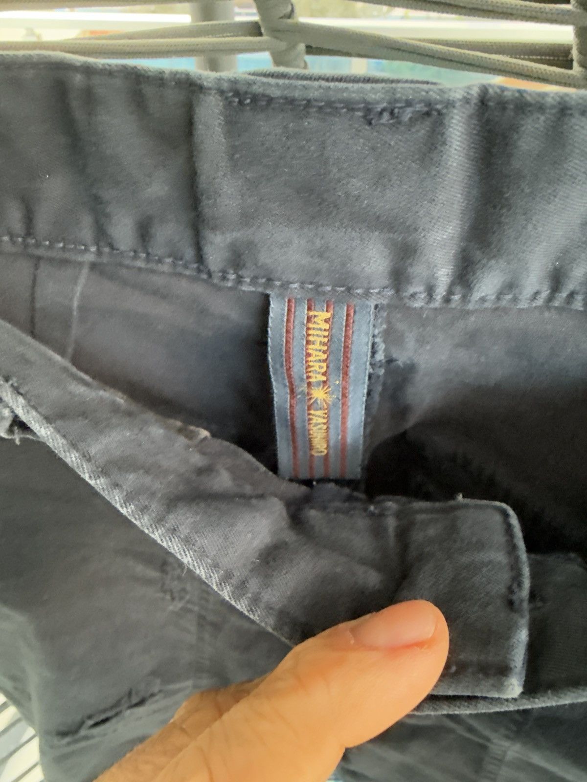 Maison MIHARA YASUHIRO Blue distressed chinos Size US 29 - 5 Thumbnail