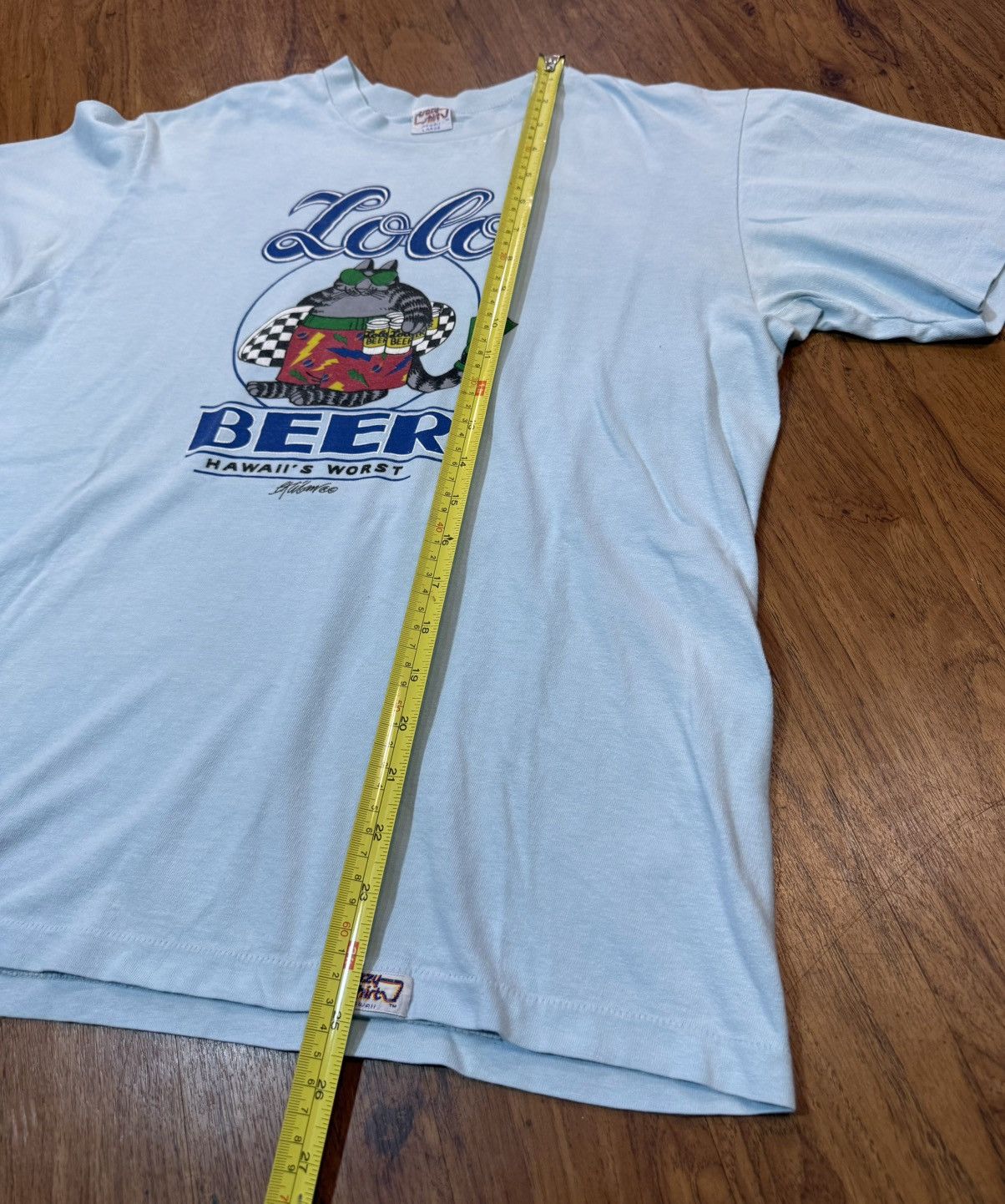 Other Vintage 80’s LOLO BEER Hawaii Kliban Cat Shirt Surf Shirt Size US L / EU 52-54 / 3 - 7 Thumbnail