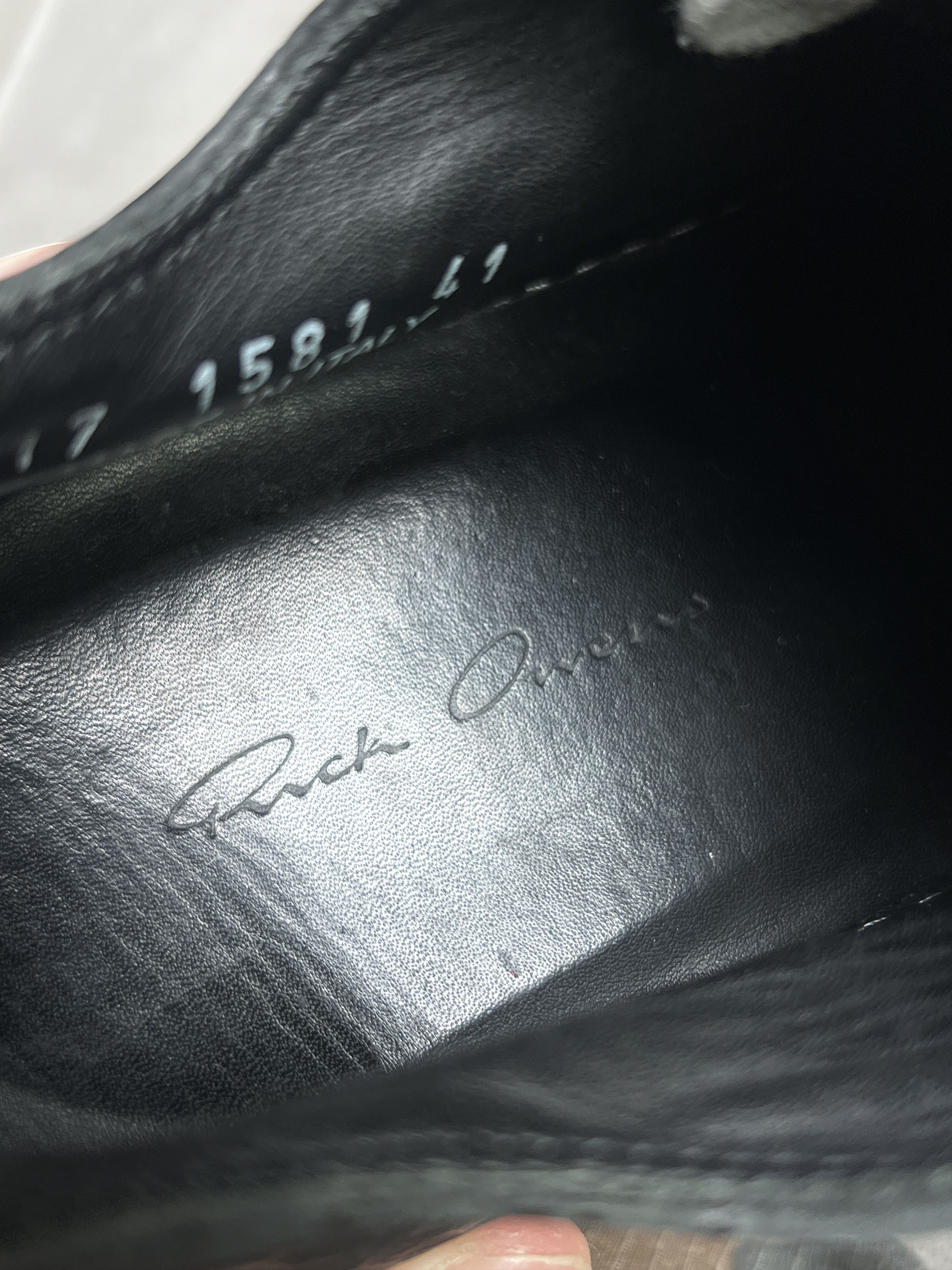 Rick Owens Rick Owens Distressed Leather Low Sneakers EU41 Size US 8 / EU 41 - 11 Thumbnail