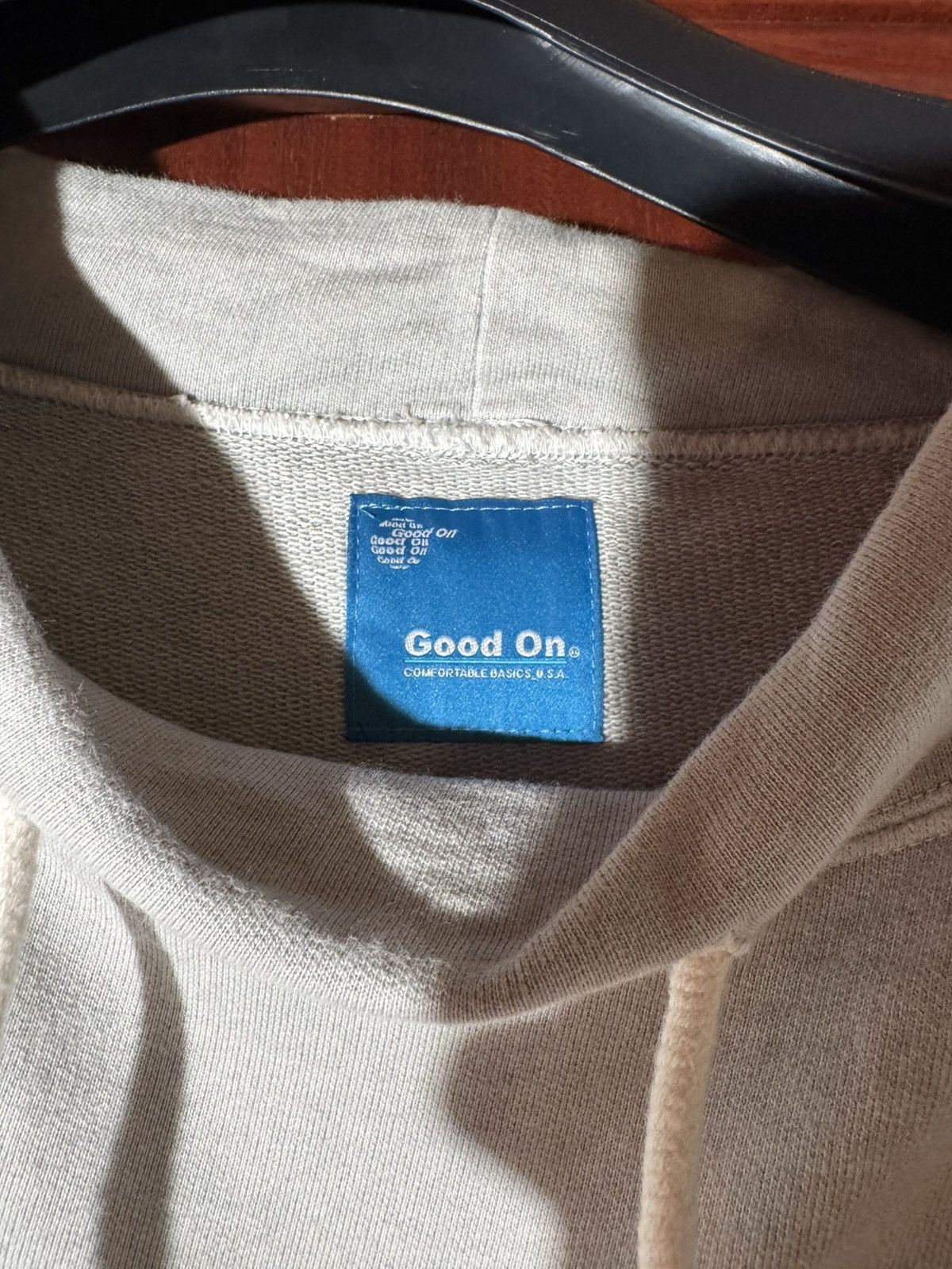 Good On Japan Usa Cotton Heavy Terry Funnel Sweatshirt L in Gray, Men's — image 2 of 6