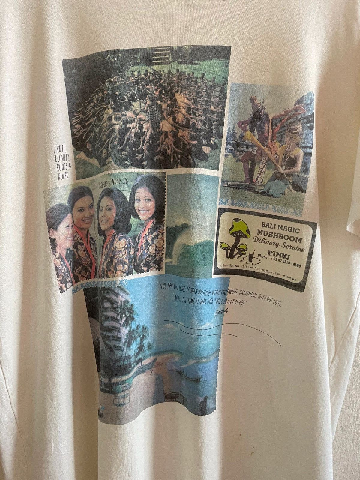 Roark Roark Bali Graphic Tee – Vintage Travel Collage Print Size US XL / EU 56 / 4 - 3 Thumbnail