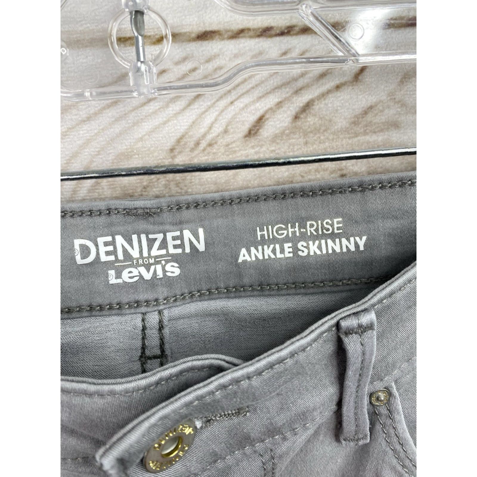 Denizen DENIZEN Levi's Jeans Skinny High Rise Sz 10 W30 Gray Stretch Denim - 5-Pocket Slim City Womens Jeans Set Size 32" / US 10 / IT 46 - 5 Thumbnail