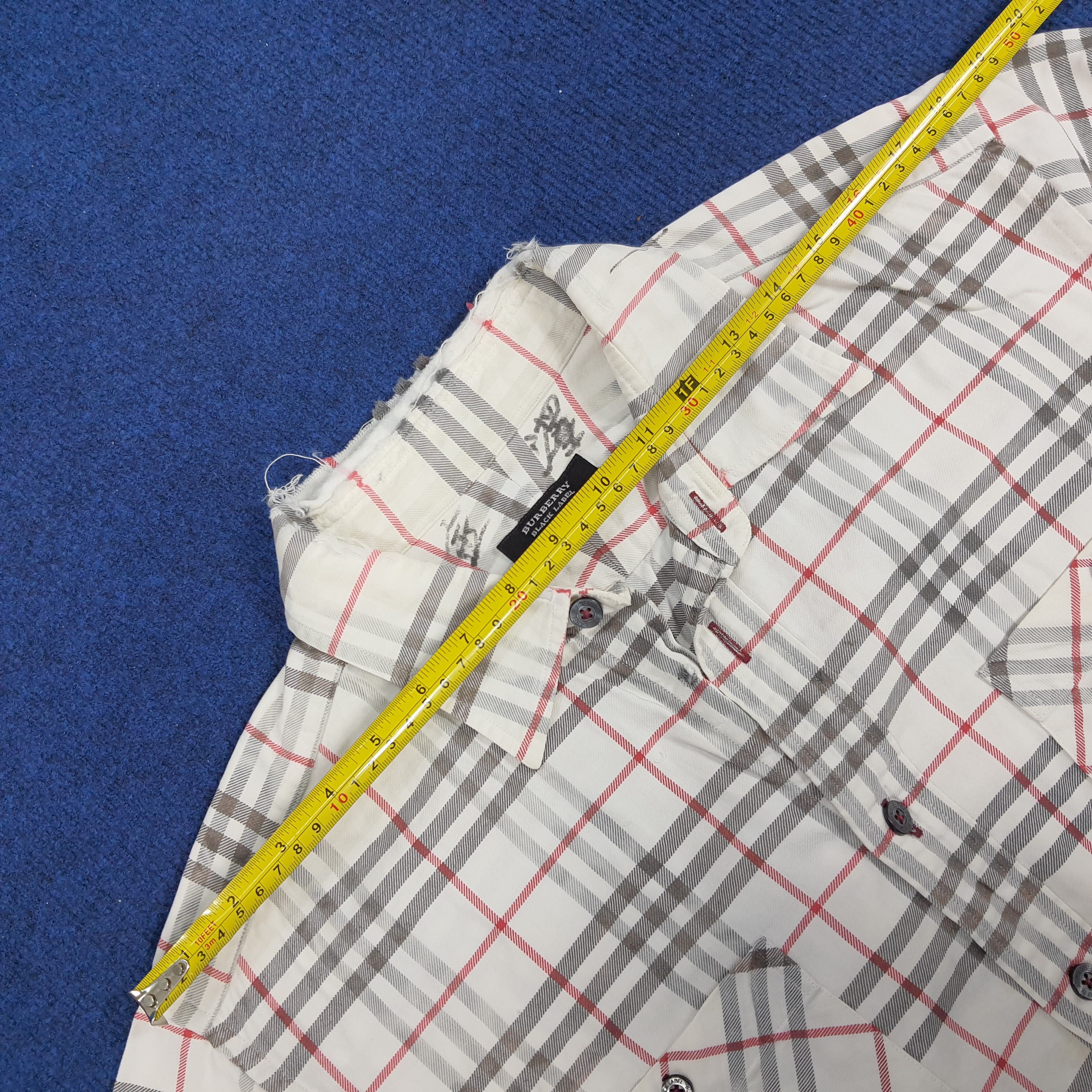 Burberry × Vintage Vintage Burberry Black Label Tartan Button Up Shirt Size US L / EU 52-54 / 3 - 12 Thumbnail