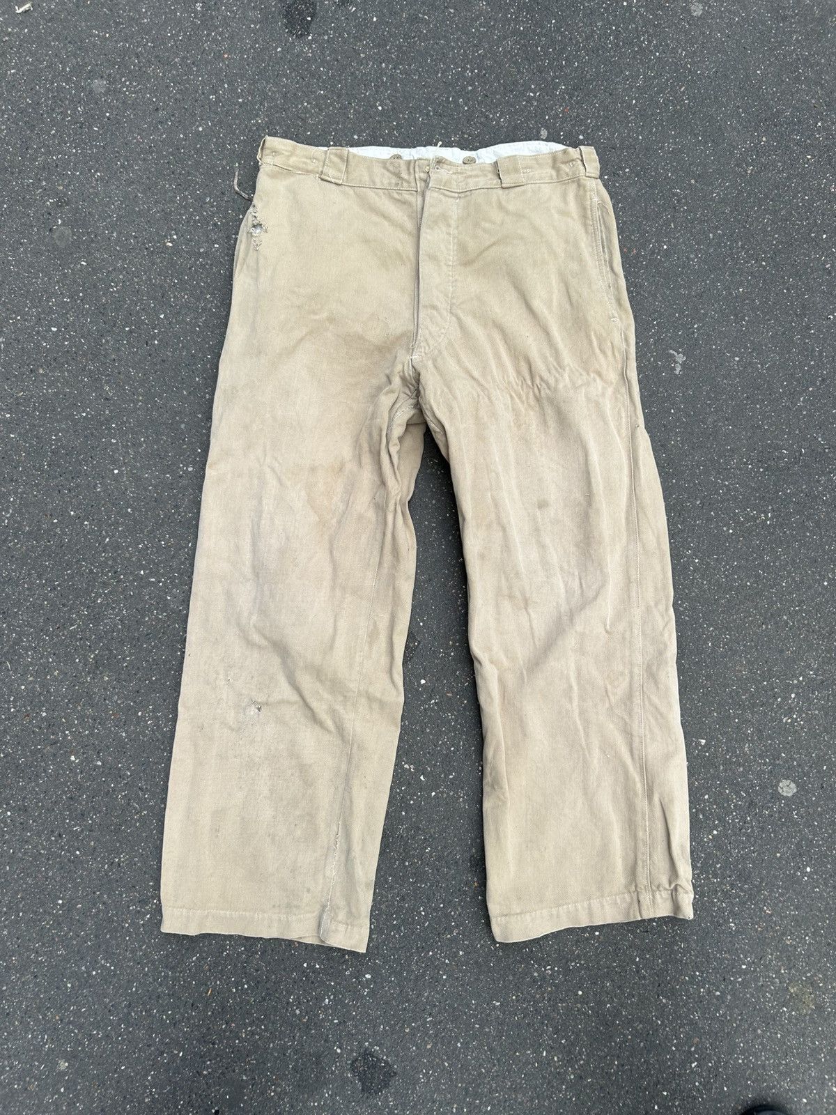 Other 1950's Vintage French Workwear Pants Size US 32 / EU 48 - 2 Thumbnail