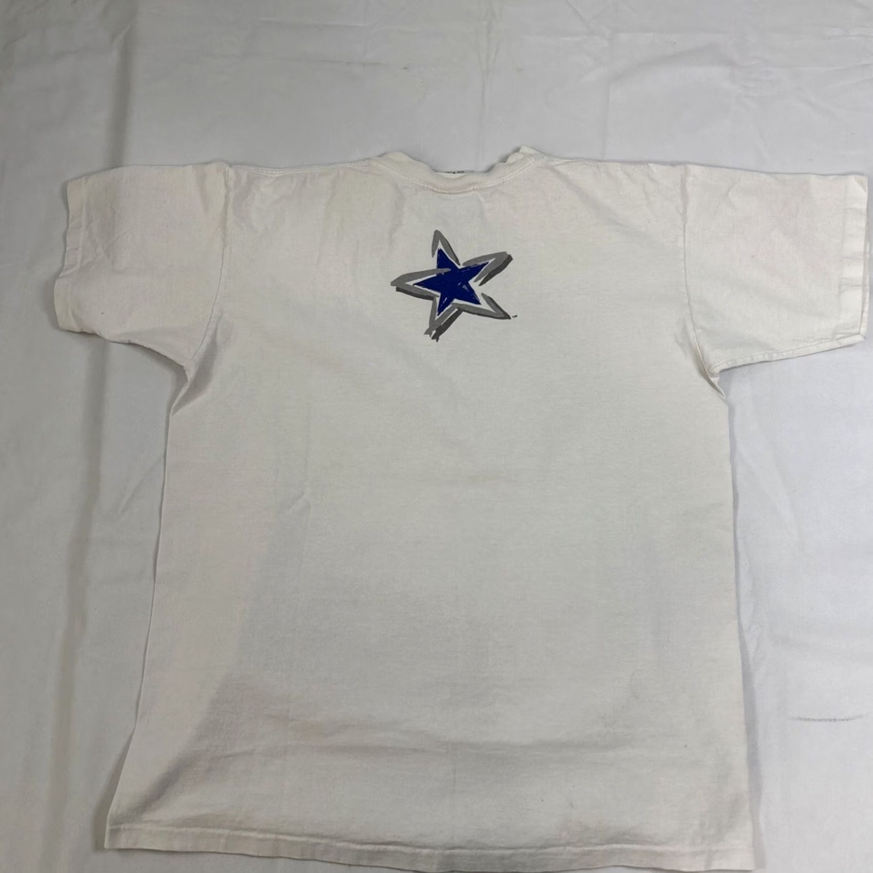 Vintage VINTAGE Apex One Dallas Cowboys White T Shirt Single Stitch USA Large Mens L Size US L / EU 52-54 / 3 - 5 Thumbnail