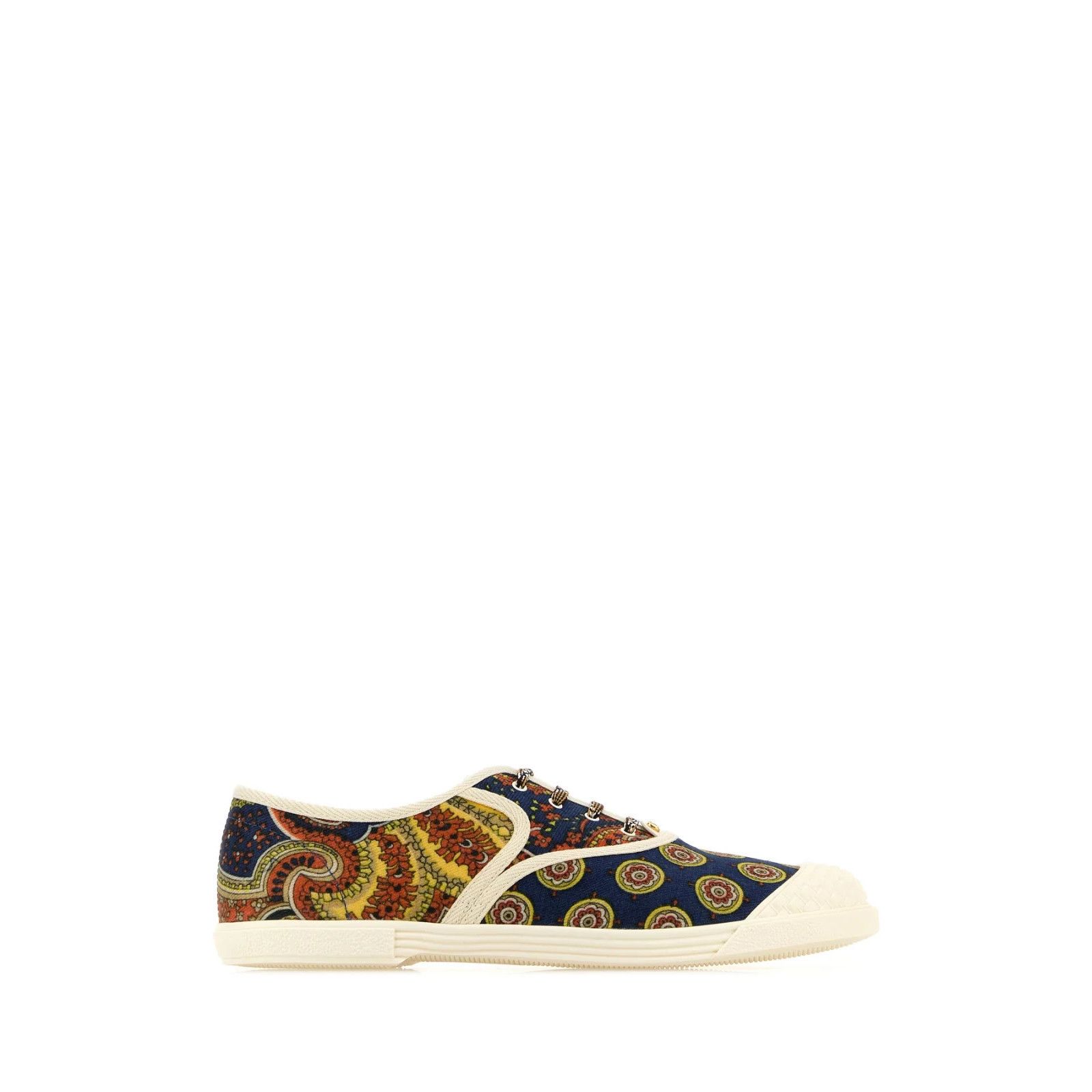 VALENTINO GARAVANI Bay By Bay Printed Fabric Sneakers New An